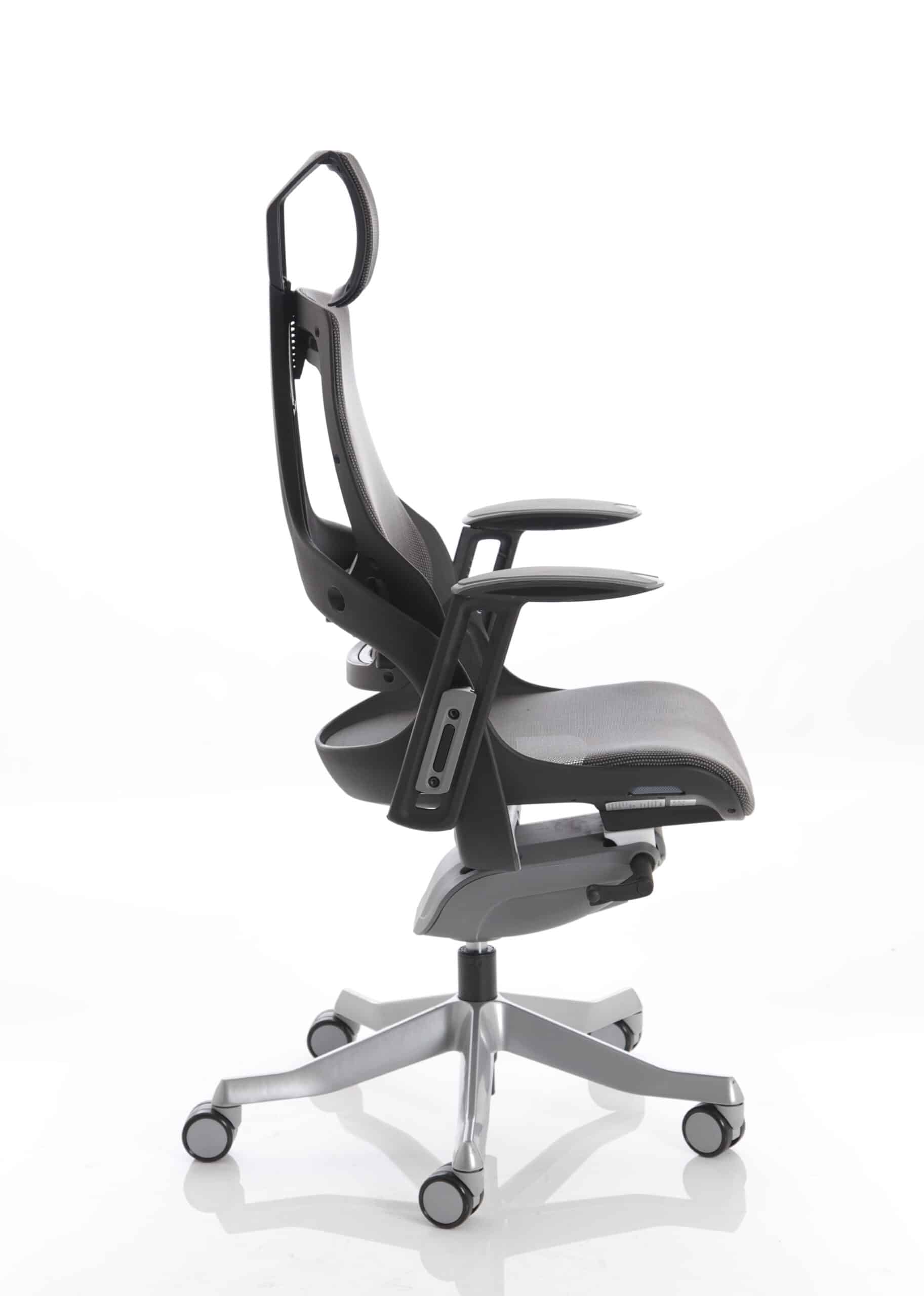 Zure High Back Black Shell Executive Office Chair with Arms - Image 5