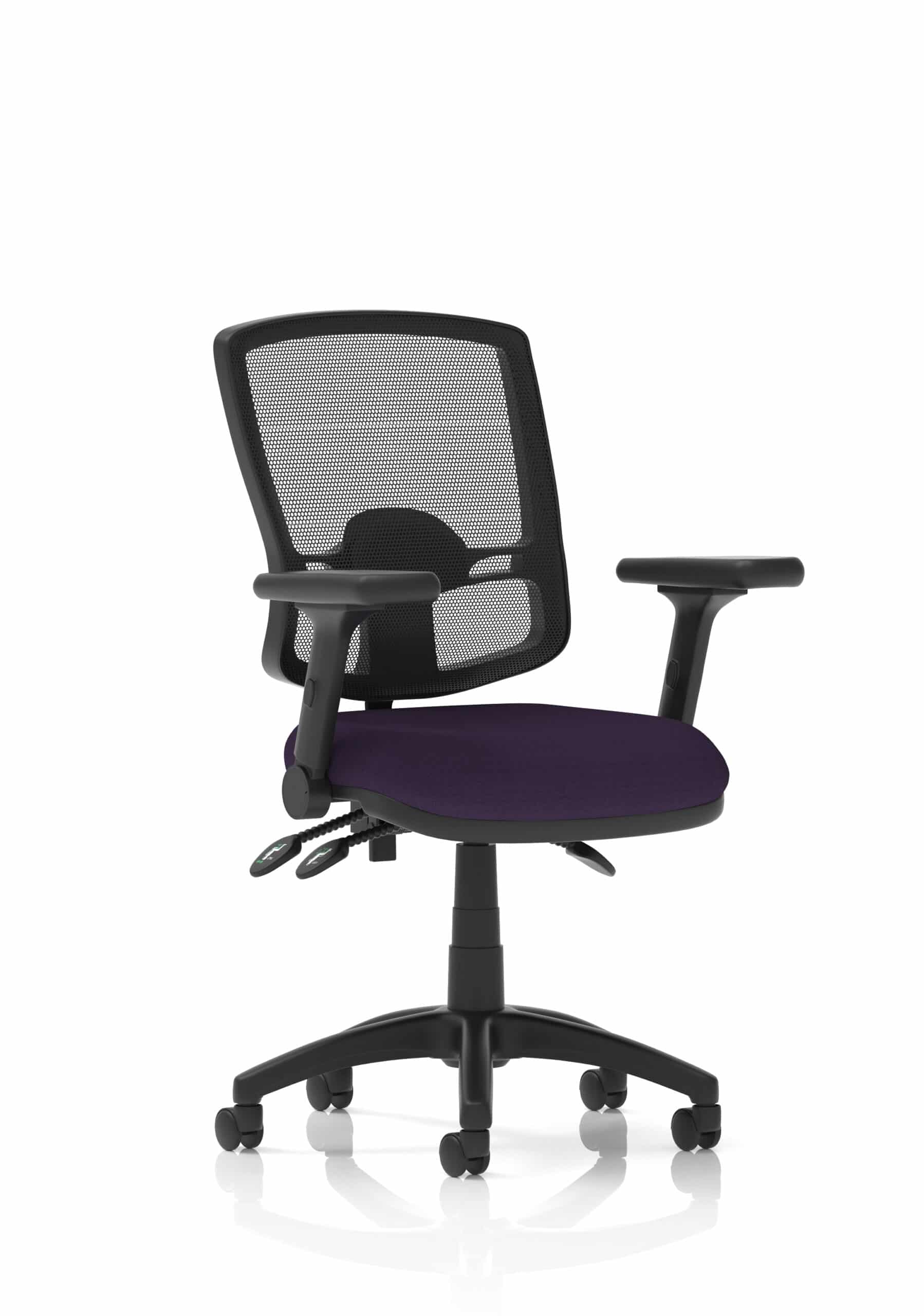 Eclipse Plus III Deluxe Medium Mesh Back Task Operator Office Chair - Image 55