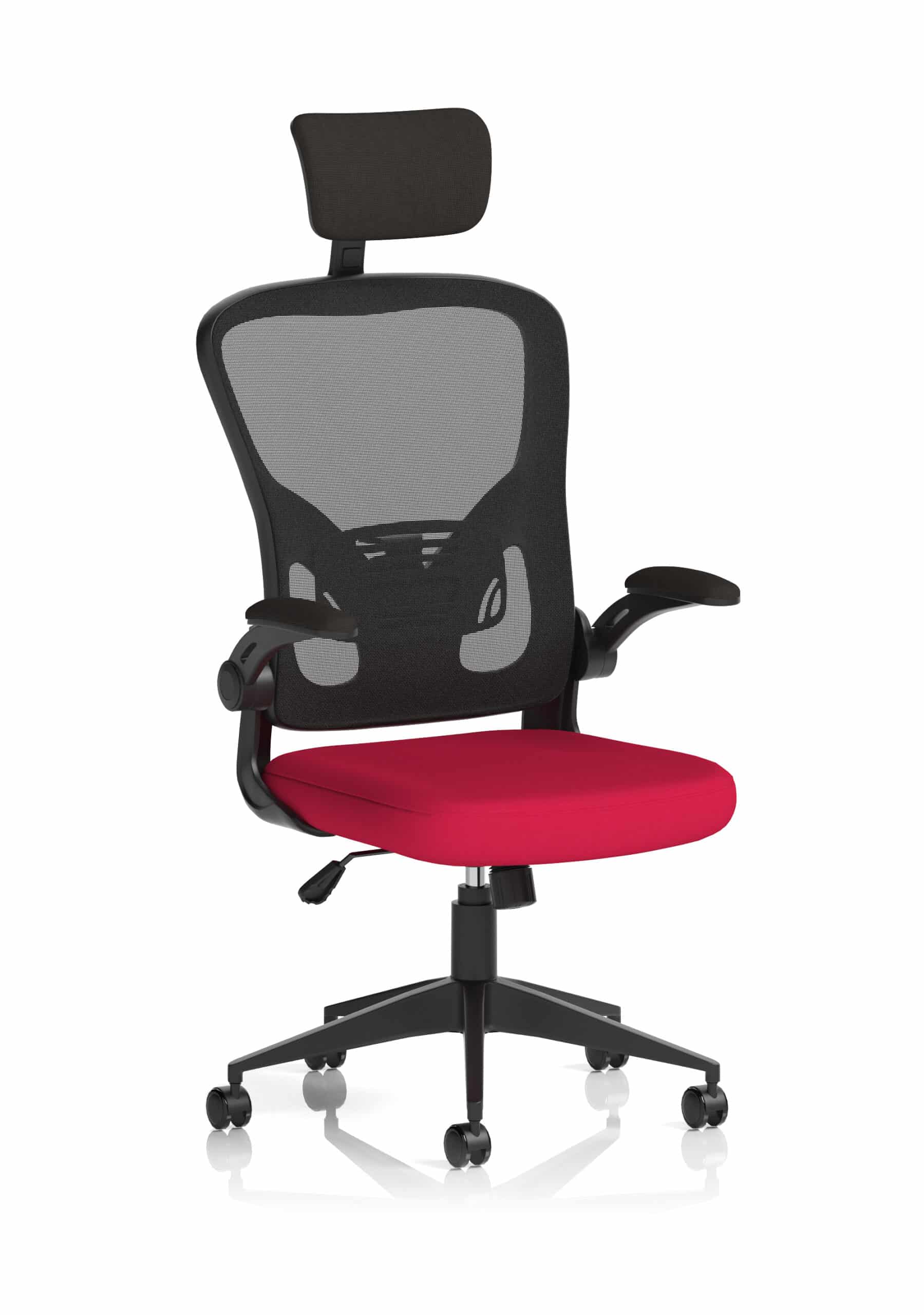 Ace Executive Mesh Chair With Folding Arms - Image 9