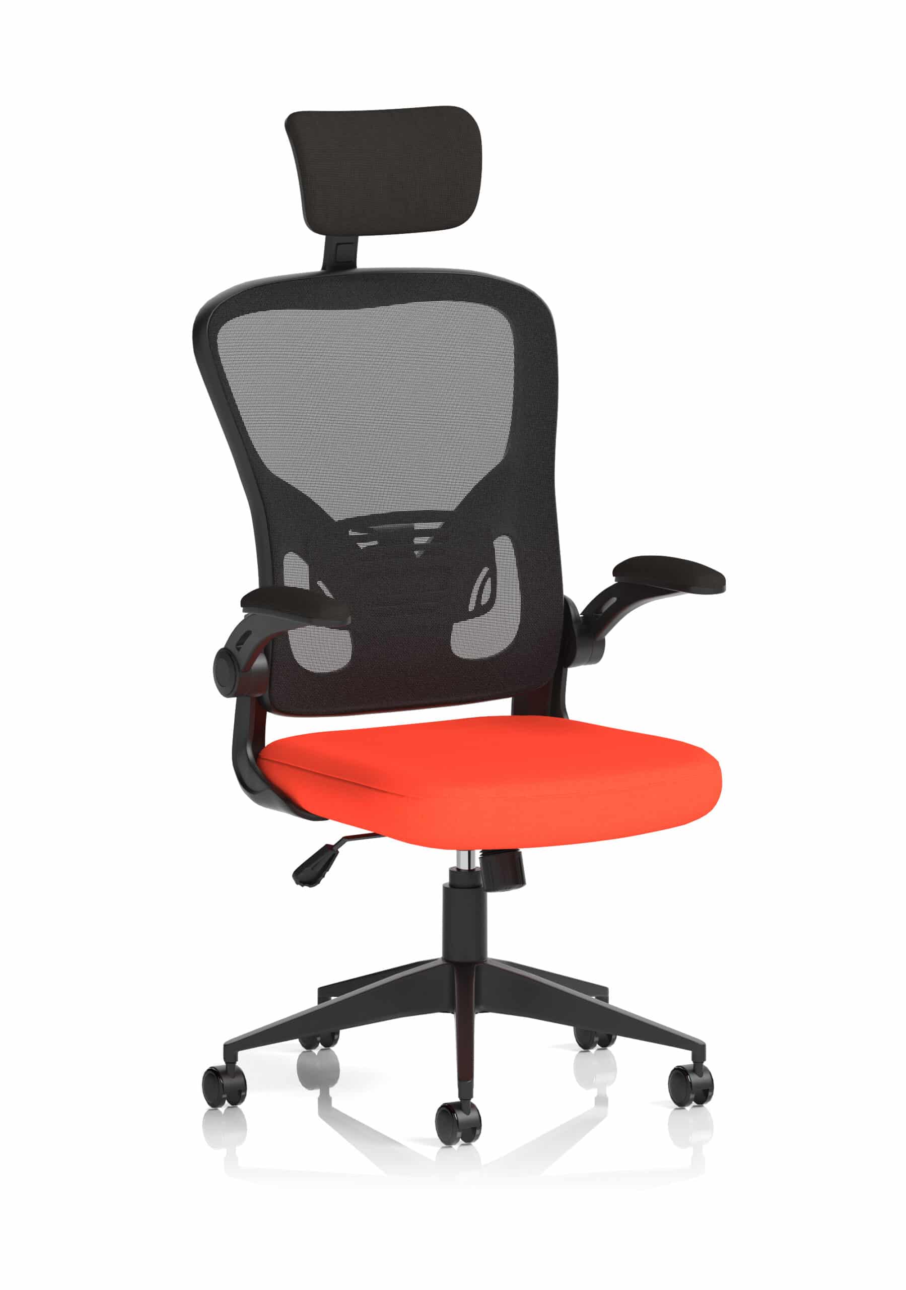 Ace Executive Mesh Chair With Folding Arms - Image 15