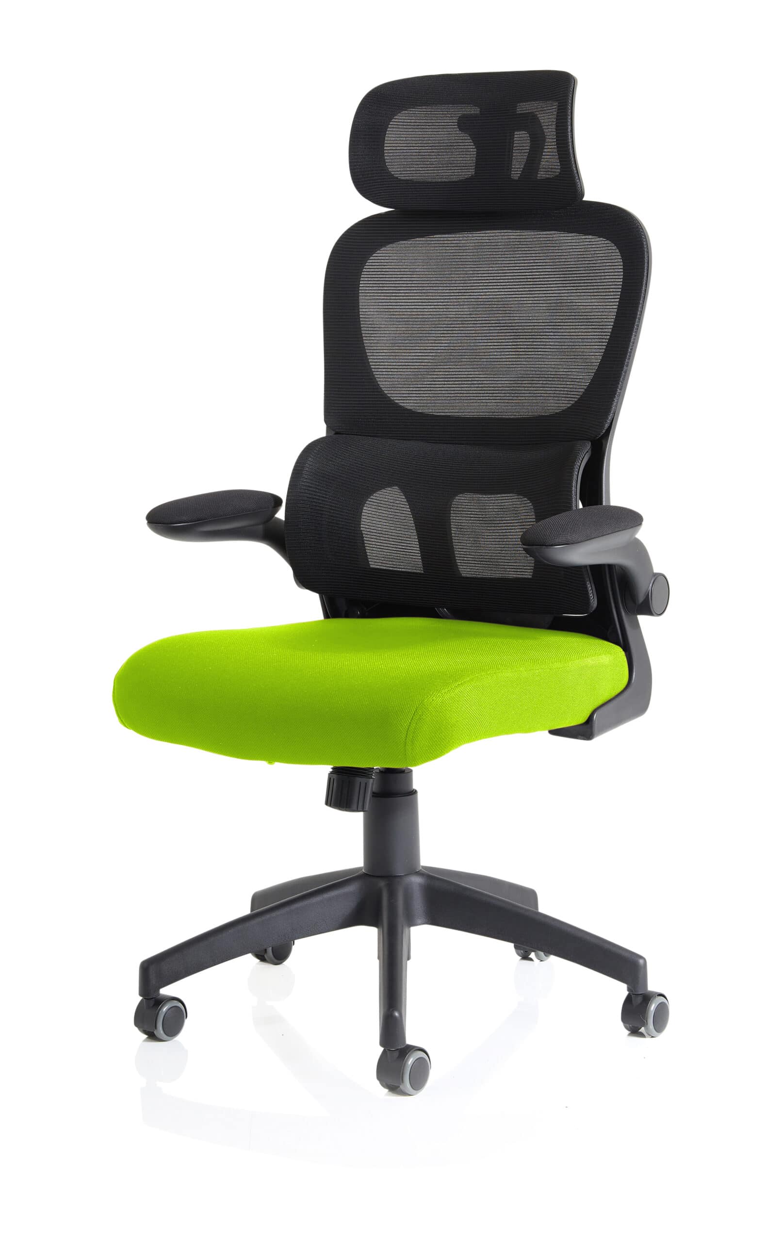 Iris Task Operator Mesh Back Fabric Seat With Headrest - Image 19
