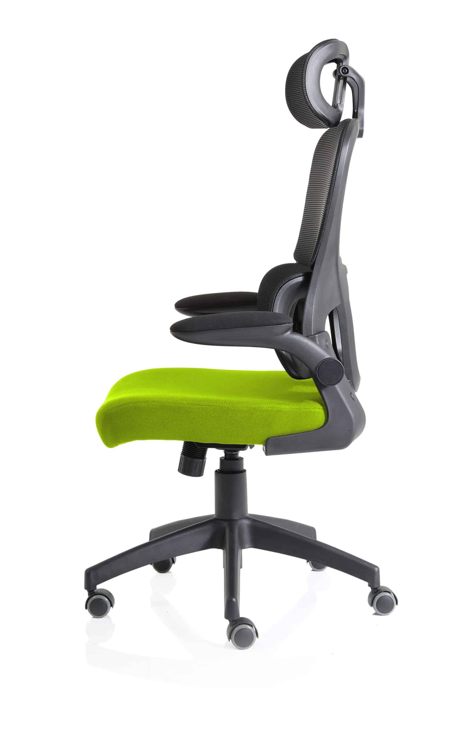 Iris Task Operator Mesh Back Fabric Seat With Headrest - Image 20