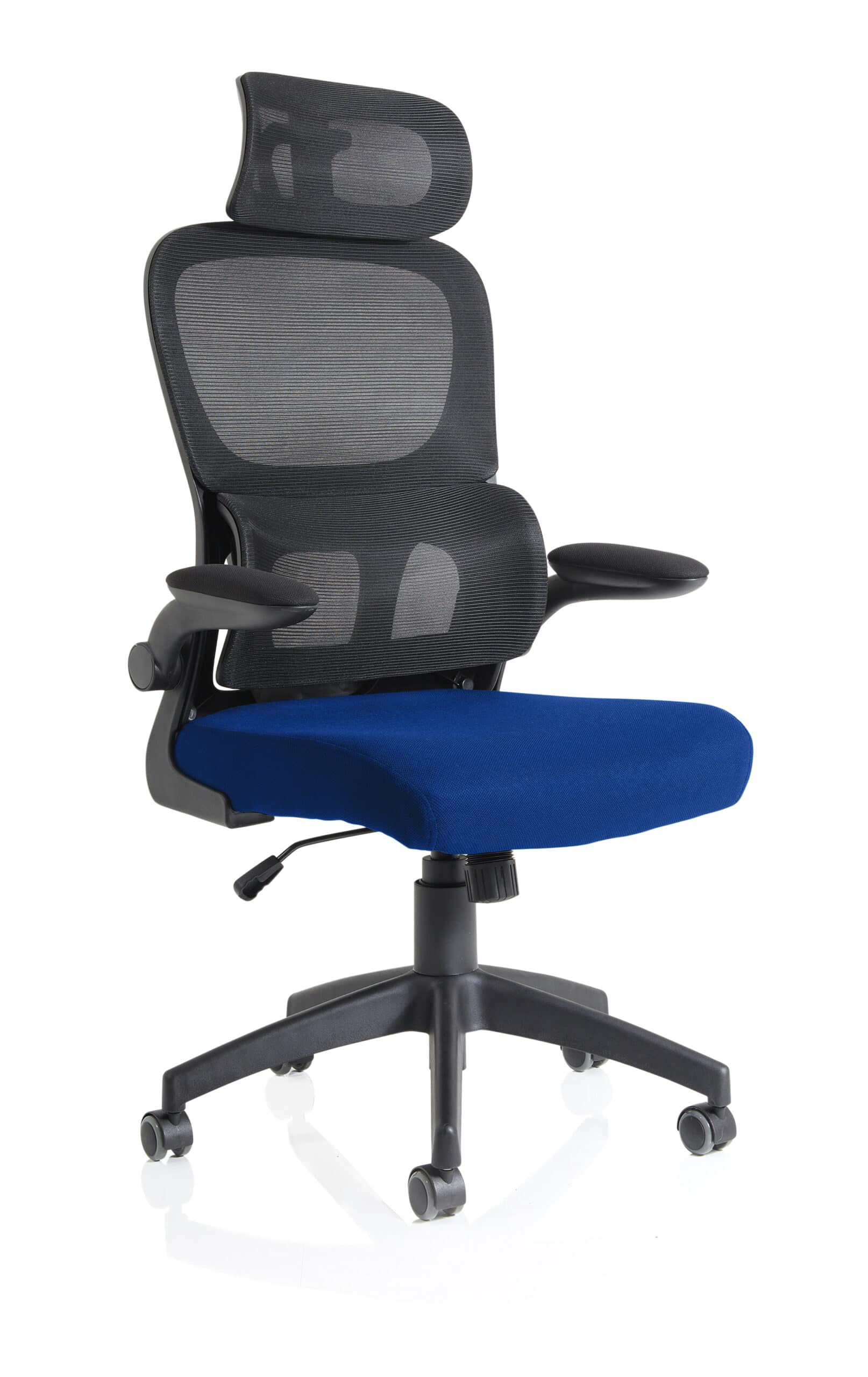 Iris Task Operator Mesh Back Fabric Seat With Headrest - Image 25