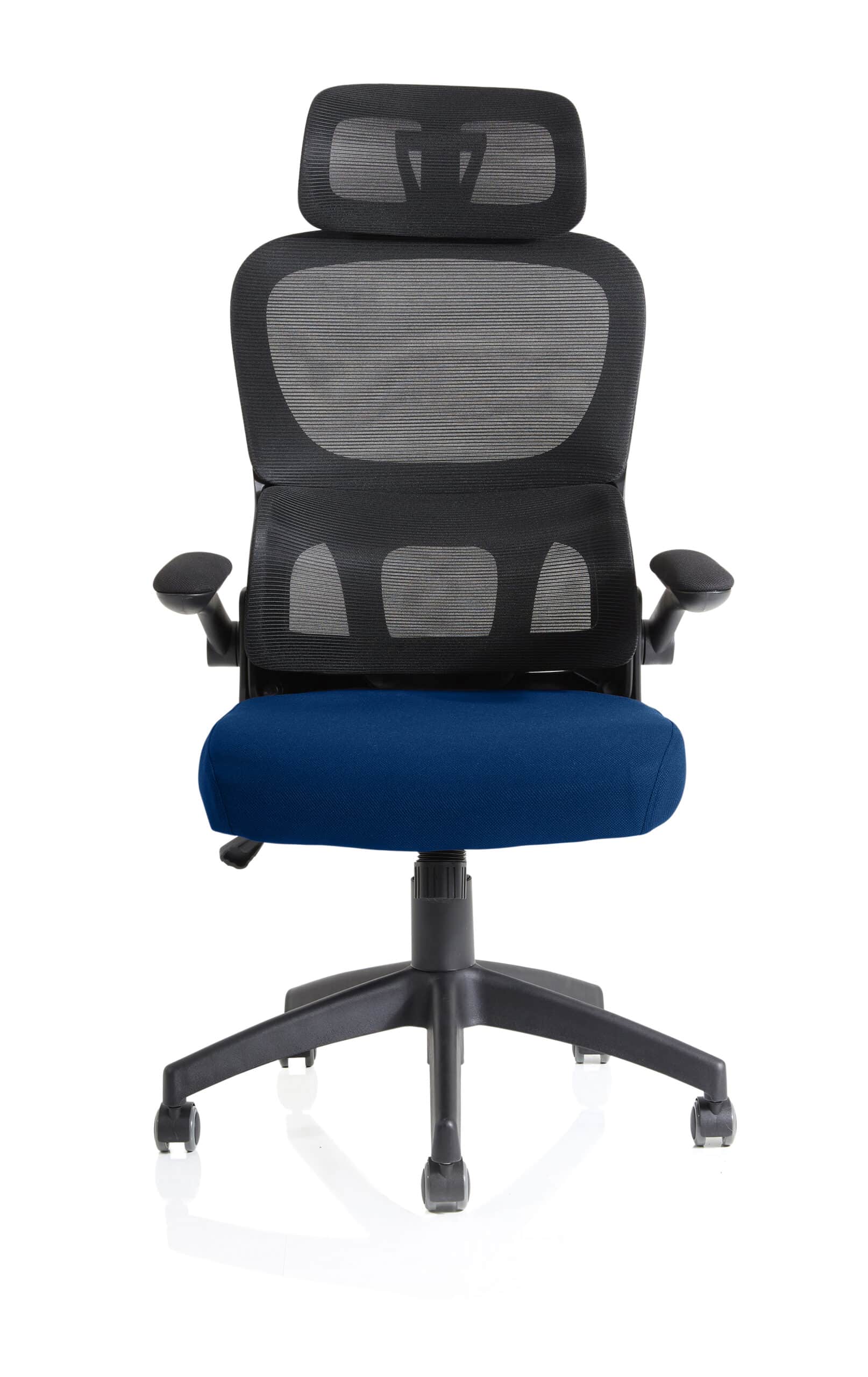 Iris Task Operator Mesh Back Fabric Seat With Headrest - Image 26