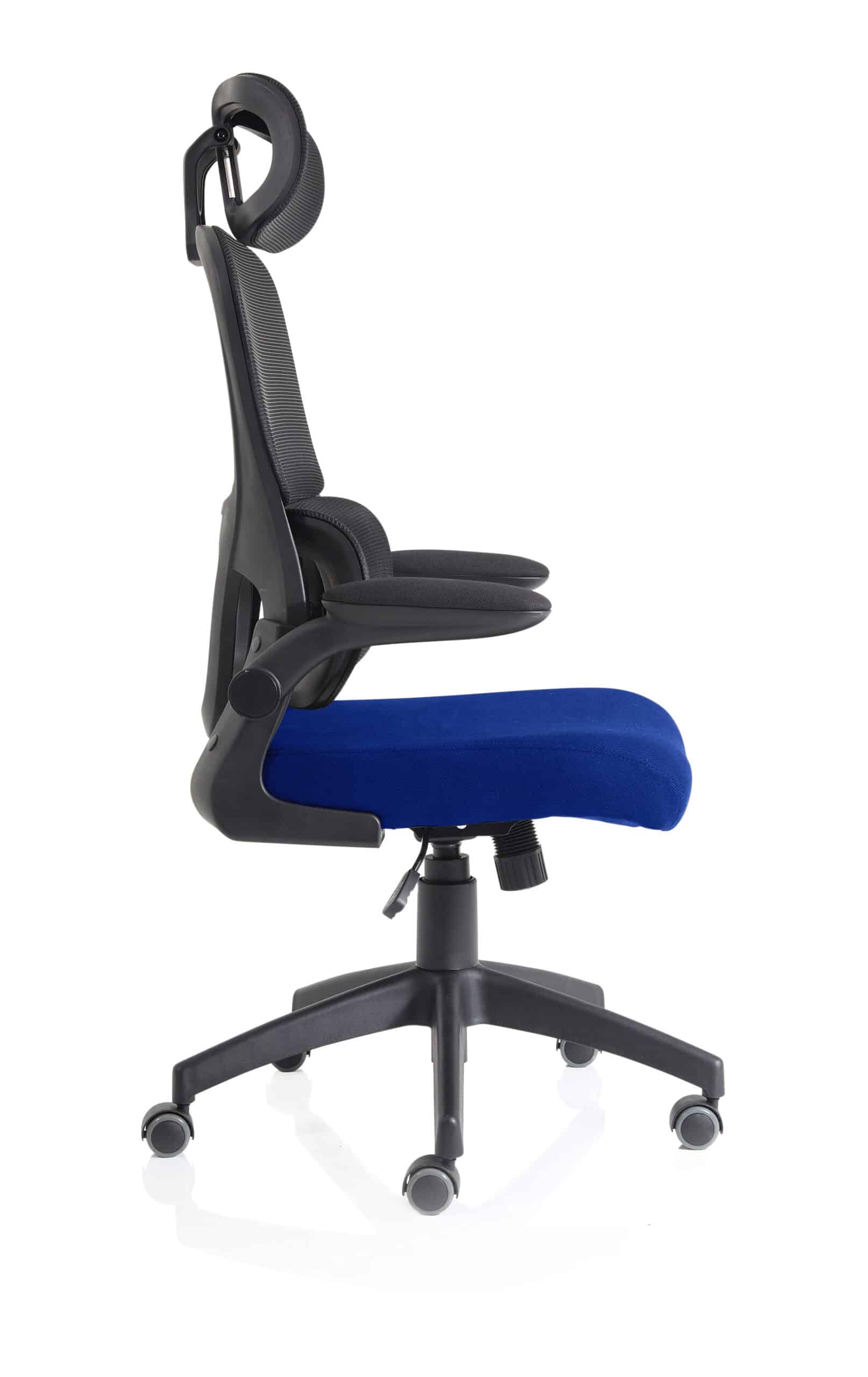 Iris Task Operator Mesh Back Fabric Seat With Headrest - Image 32