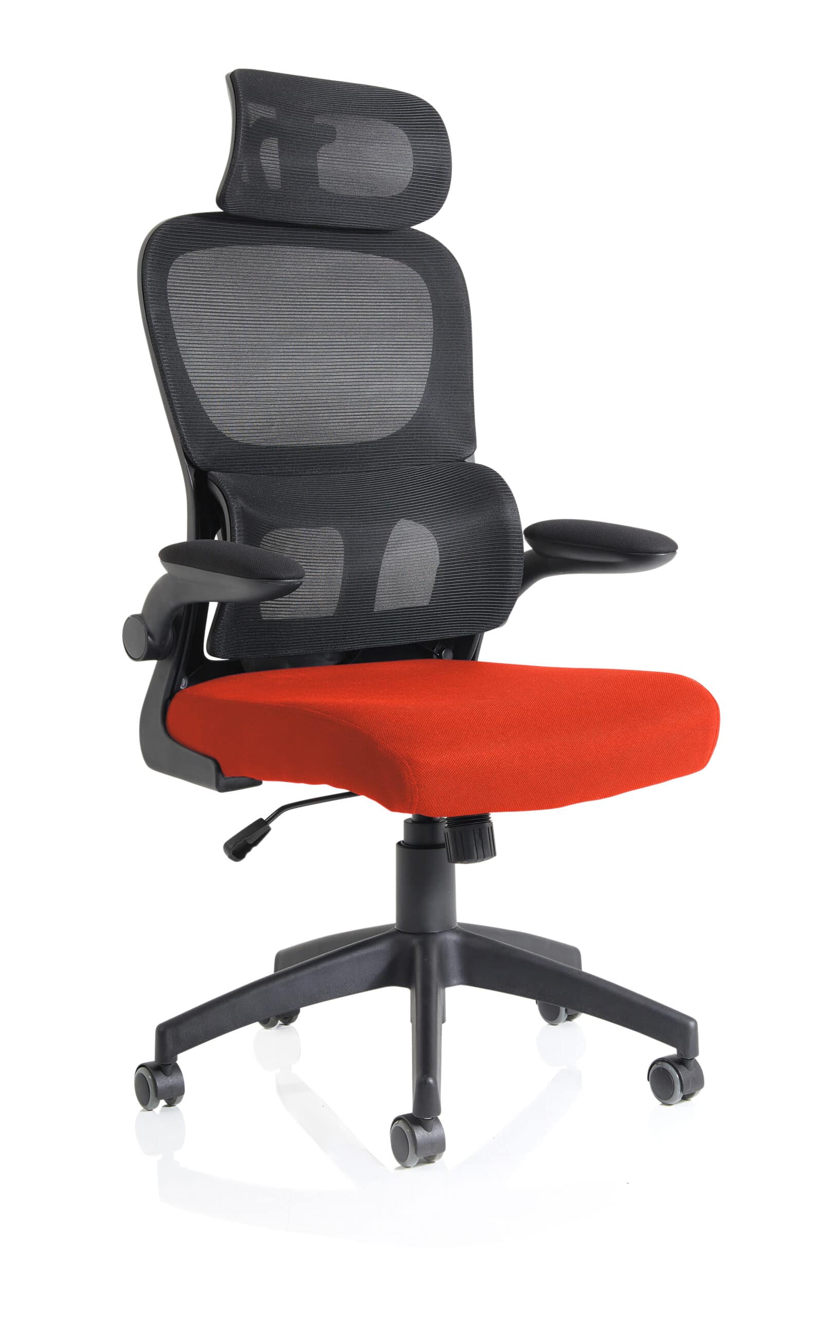 Iris Task Operator Mesh Back Fabric Seat With Headrest - Image 33
