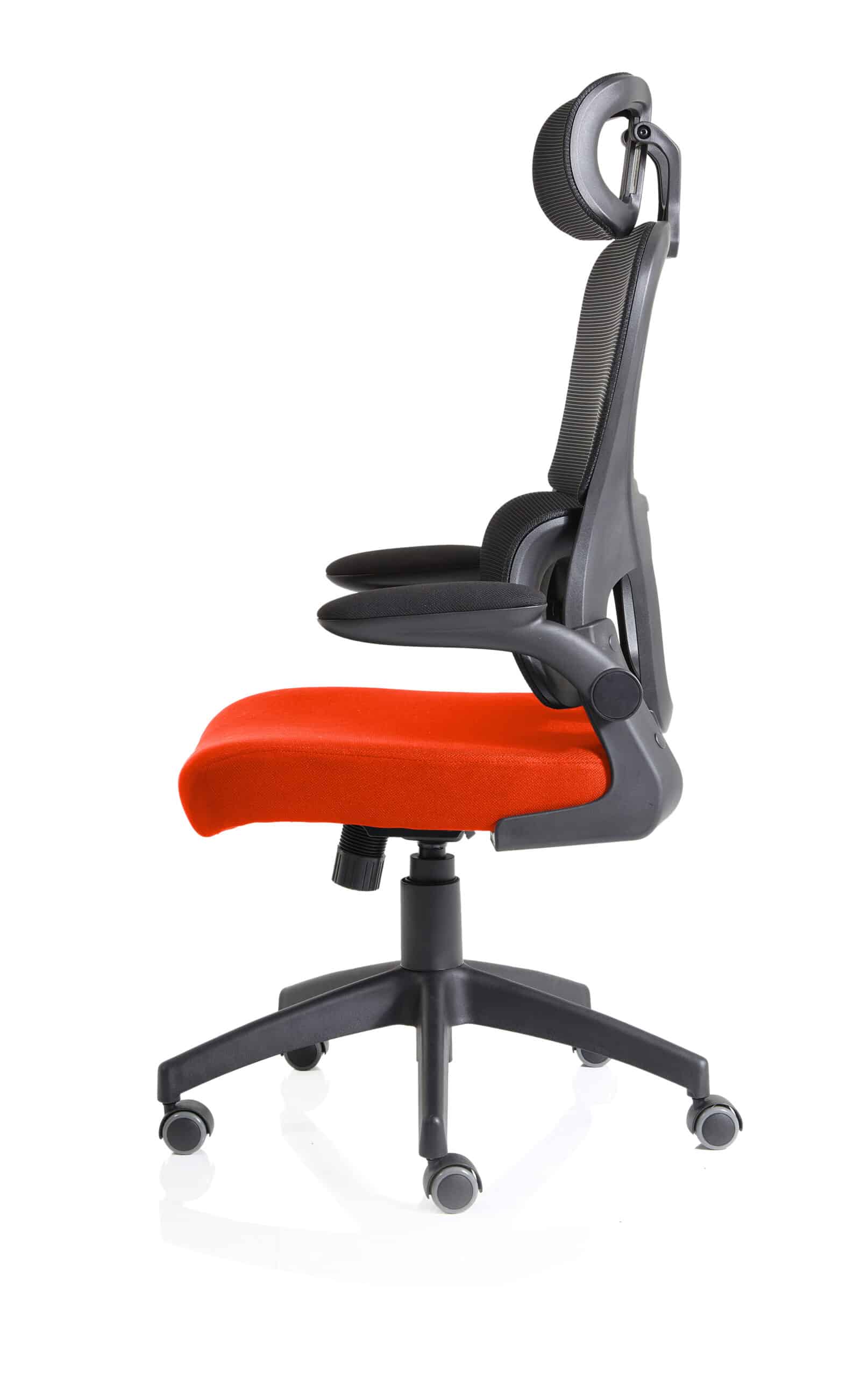 Iris Task Operator Mesh Back Fabric Seat With Headrest - Image 36
