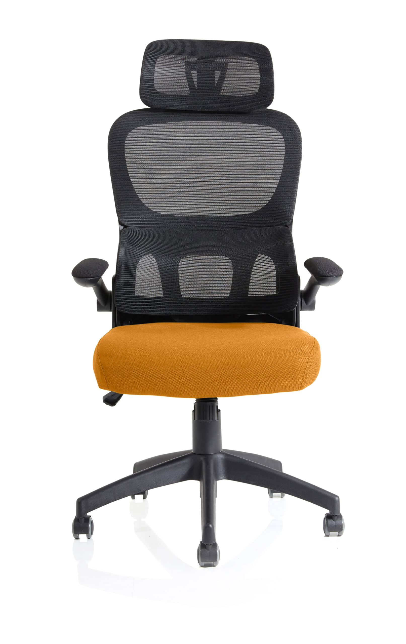 Iris Task Operator Mesh Back Fabric Seat With Headrest - Image 42