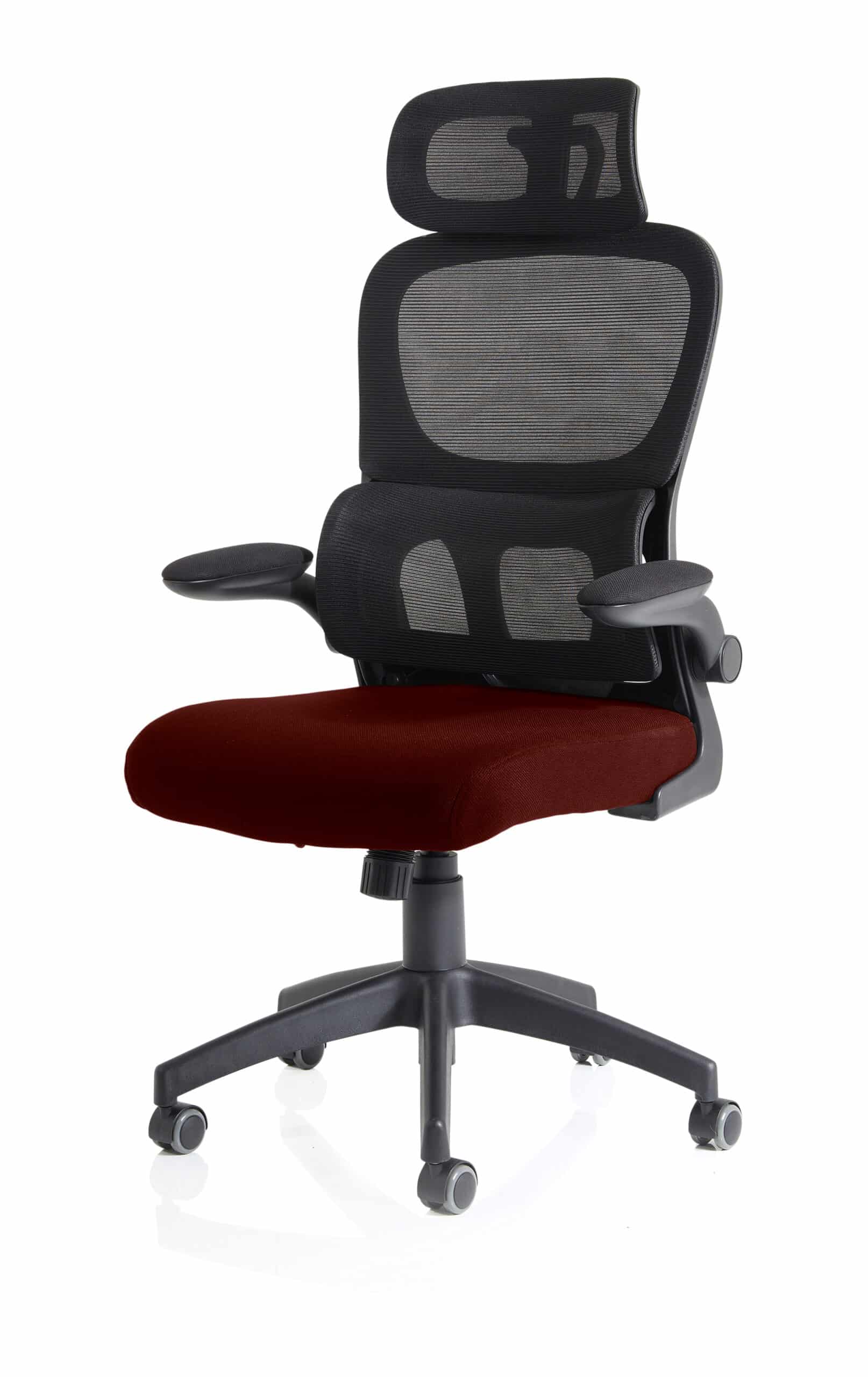 Iris Task Operator Mesh Back Fabric Seat With Headrest - Image 51