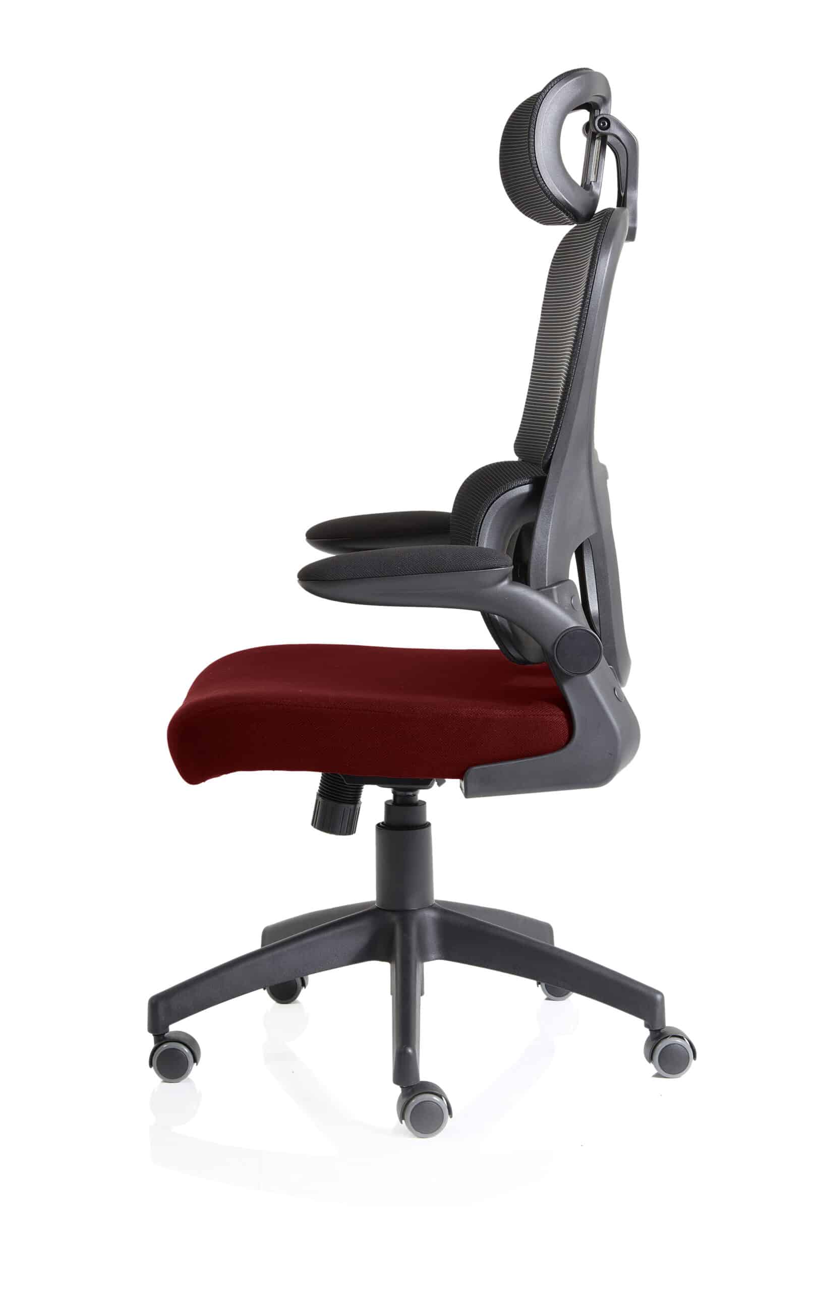 Iris Task Operator Mesh Back Fabric Seat With Headrest - Image 52