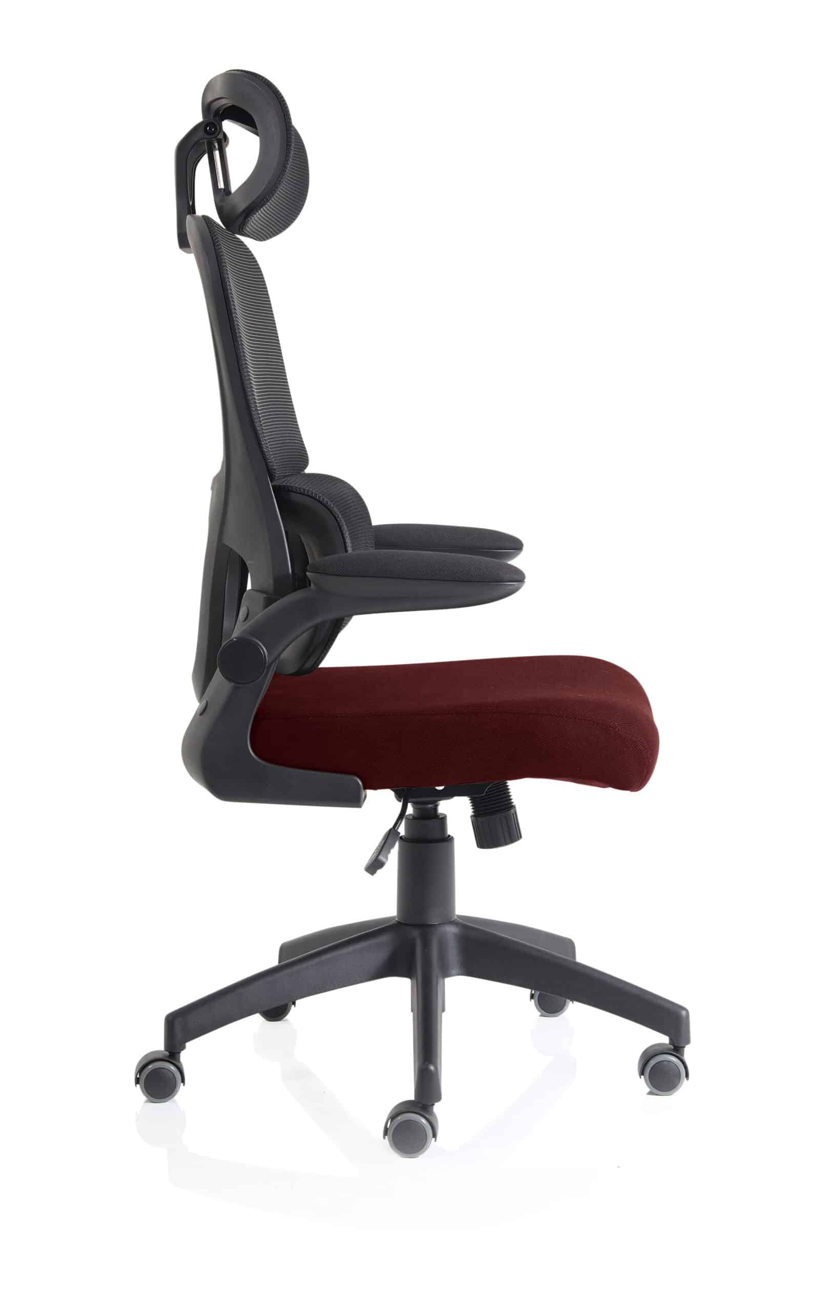 Iris Task Operator Mesh Back Fabric Seat With Headrest - Image 56
