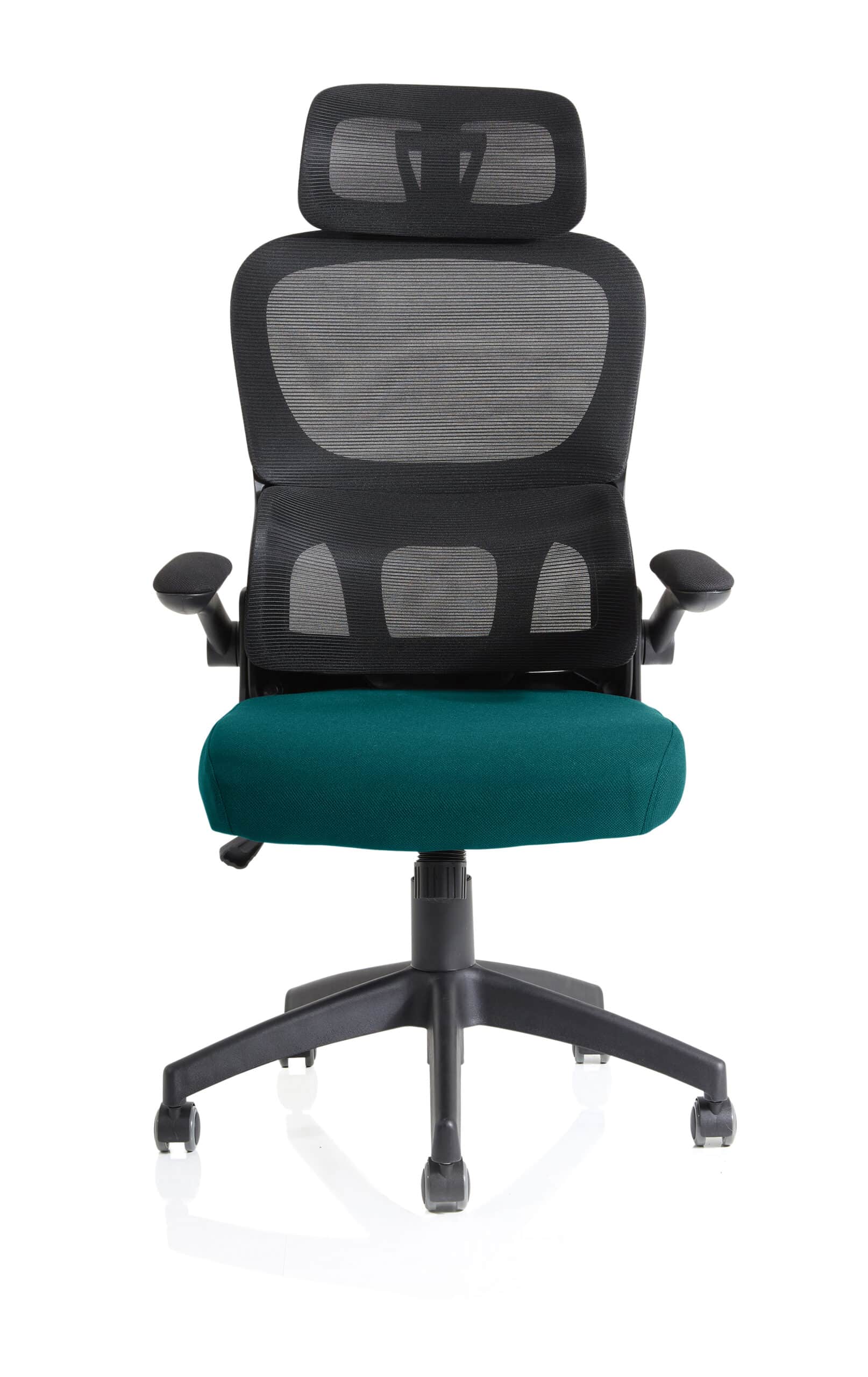 Iris Task Operator Mesh Back Fabric Seat With Headrest - Image 58