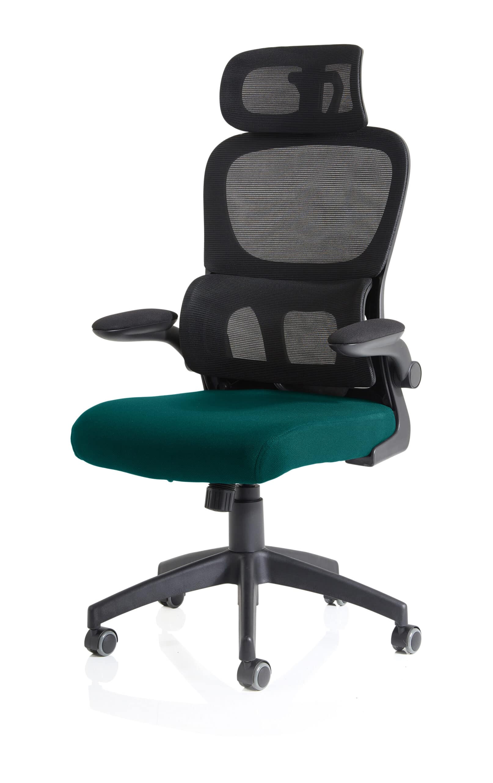 Iris Task Operator Mesh Back Fabric Seat With Headrest - Image 59