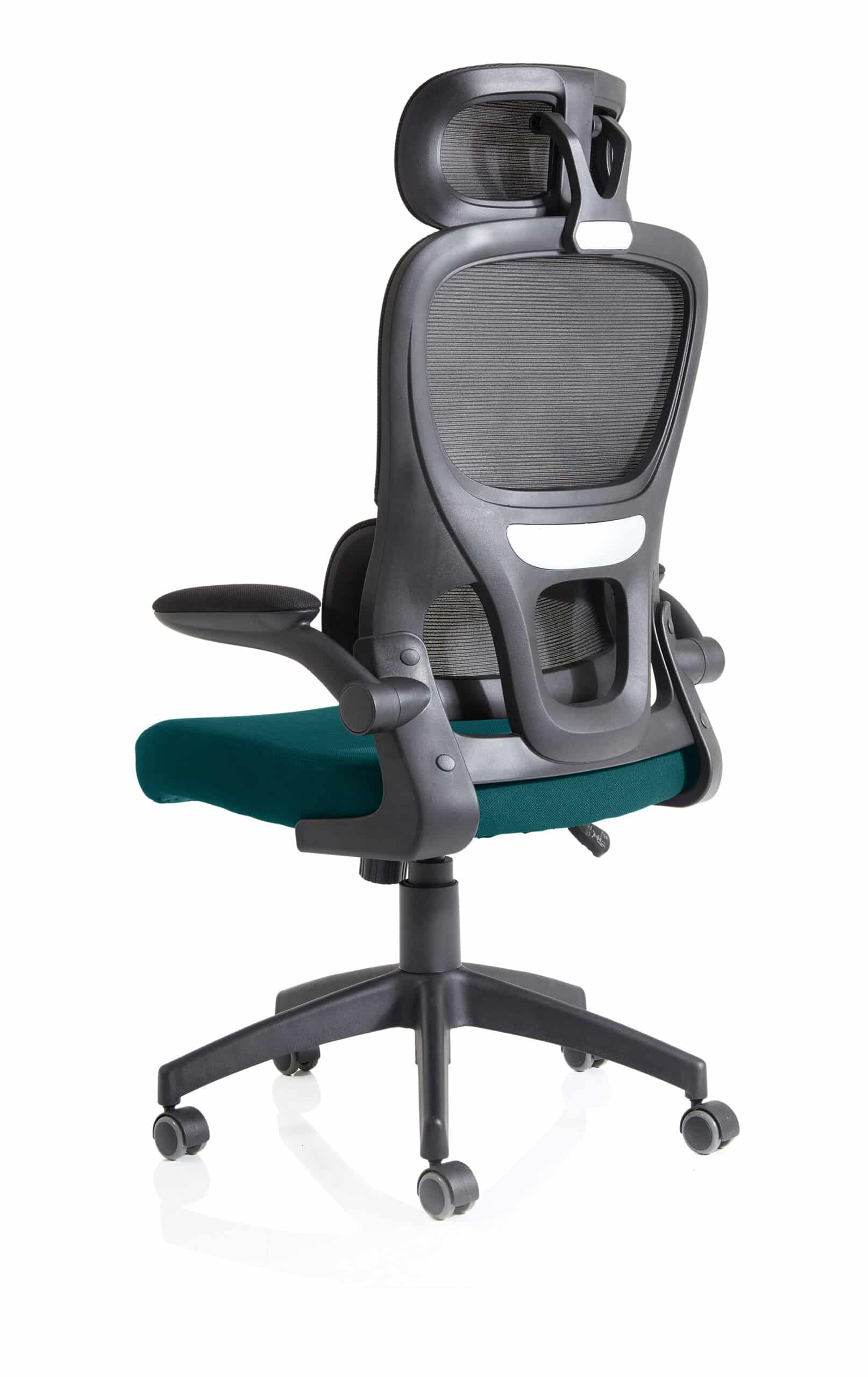 Iris Task Operator Mesh Back Fabric Seat With Headrest - Image 61