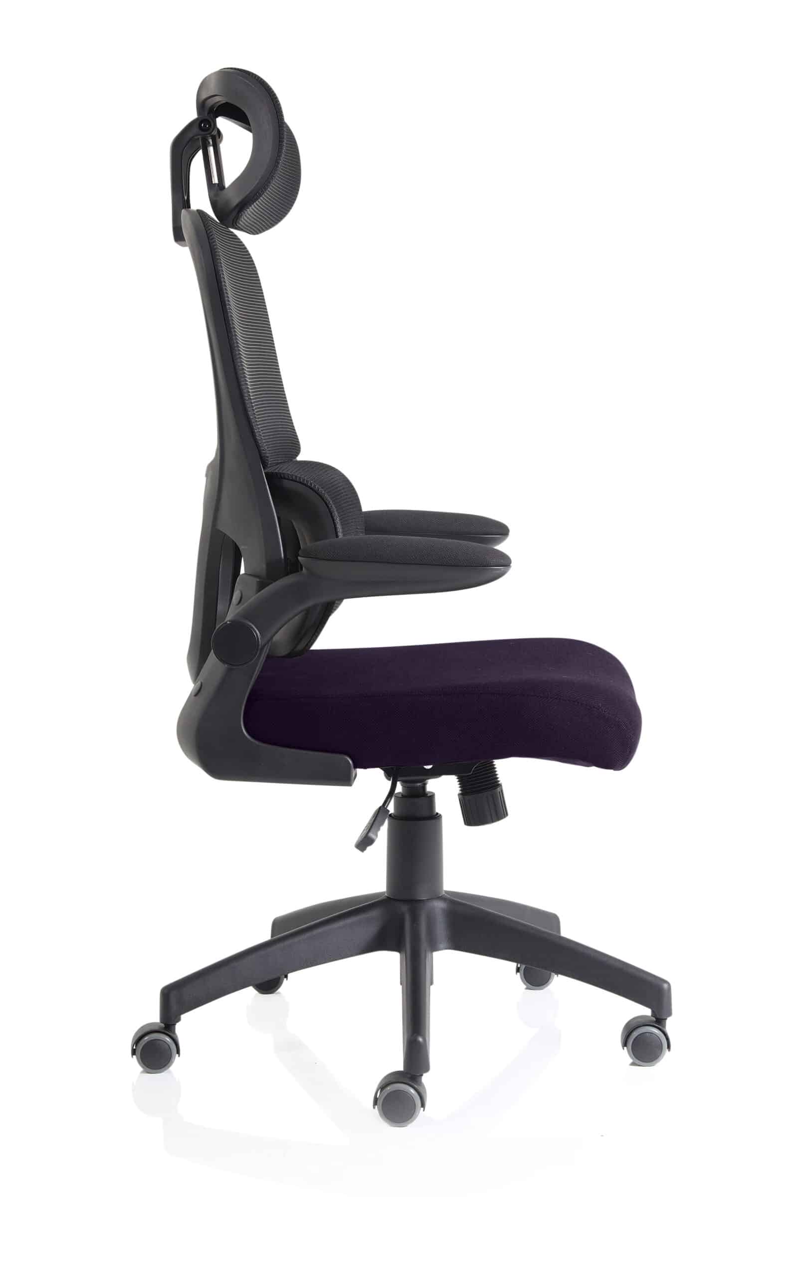 Iris Task Operator Mesh Back Fabric Seat With Headrest - Image 72