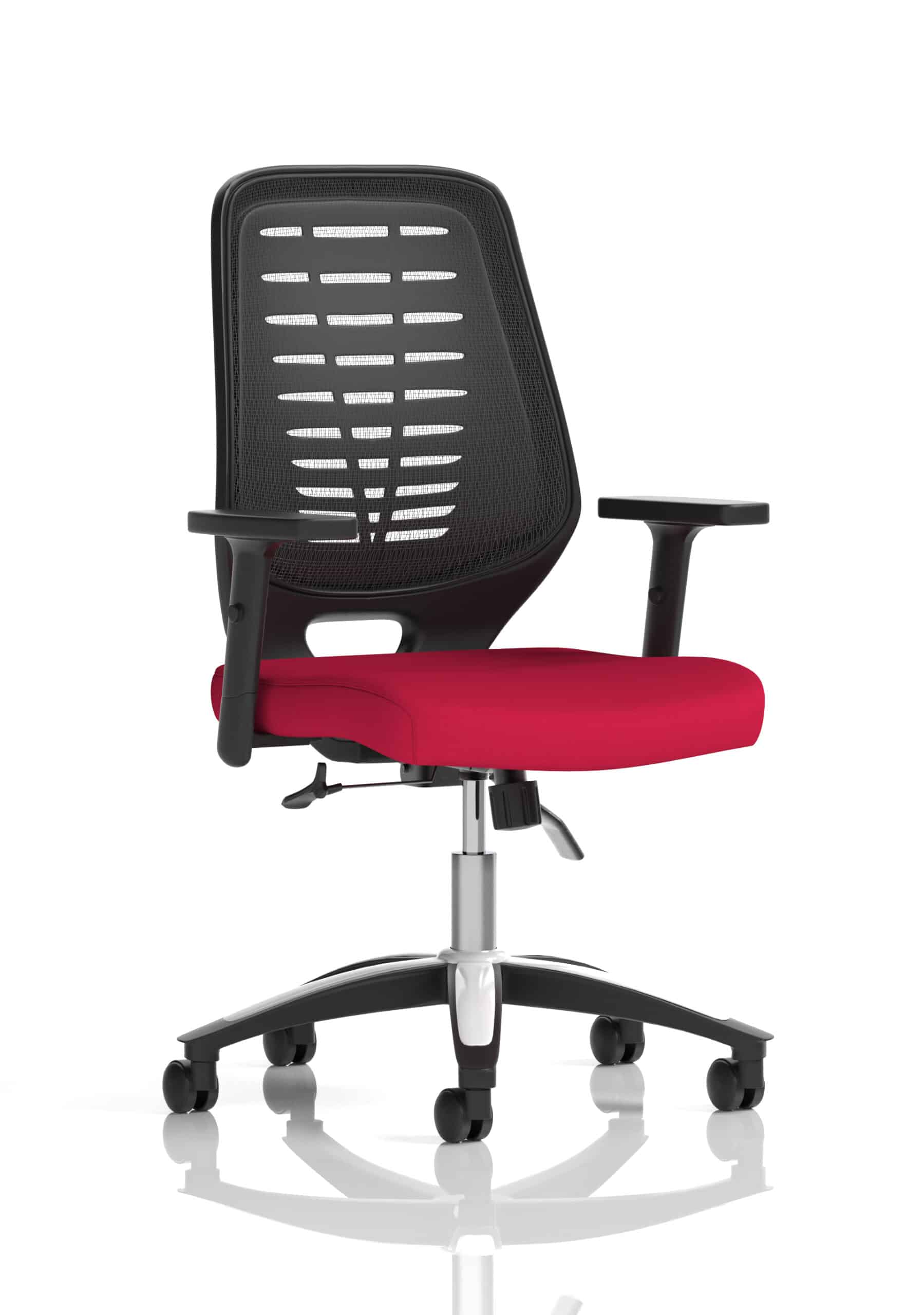 Relay Medium Mesh Back Task Operator Office Chair with Arms - Image 8