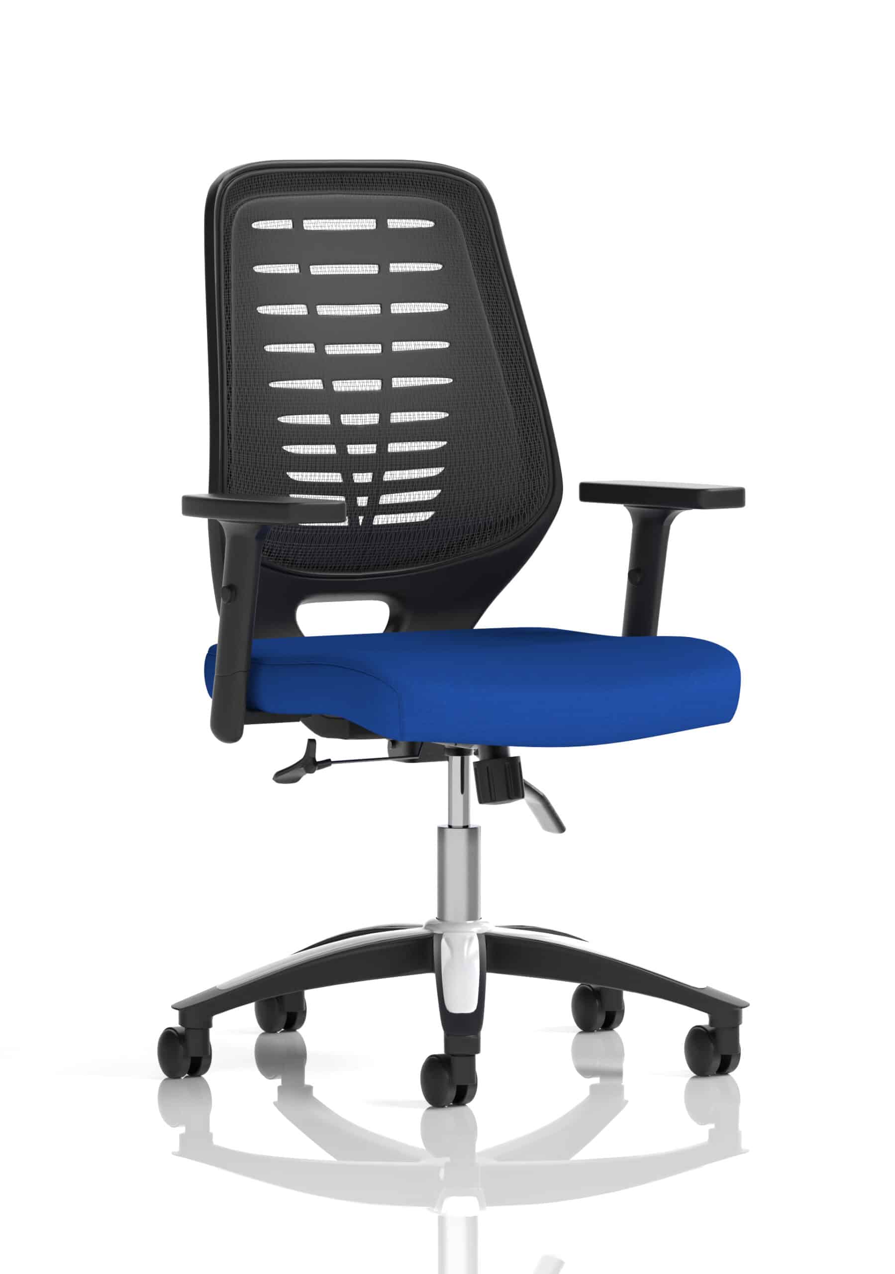 Relay Medium Mesh Back Task Operator Office Chair with Arms - Image 12