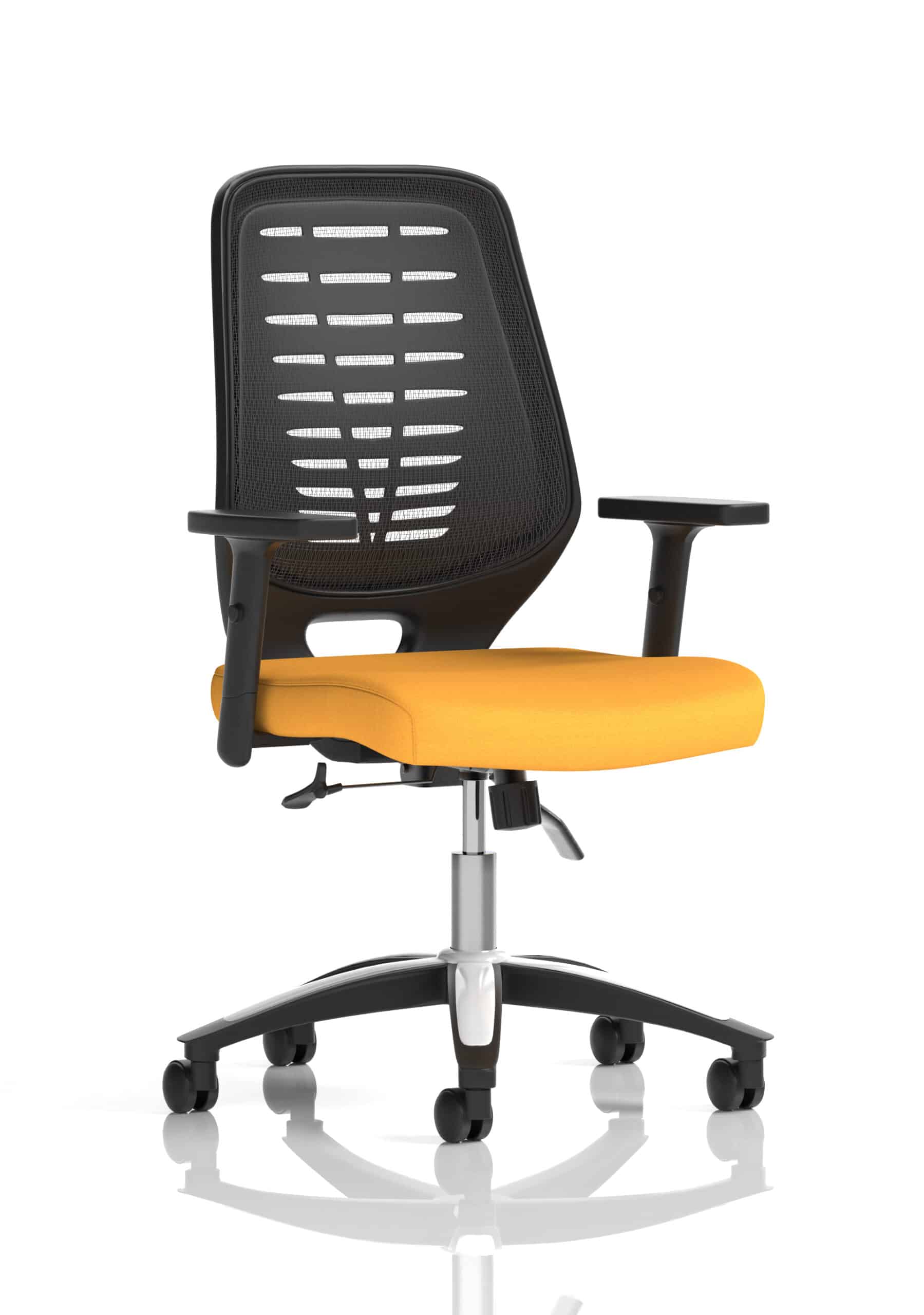 Relay Medium Mesh Back Task Operator Office Chair with Arms - Image 16
