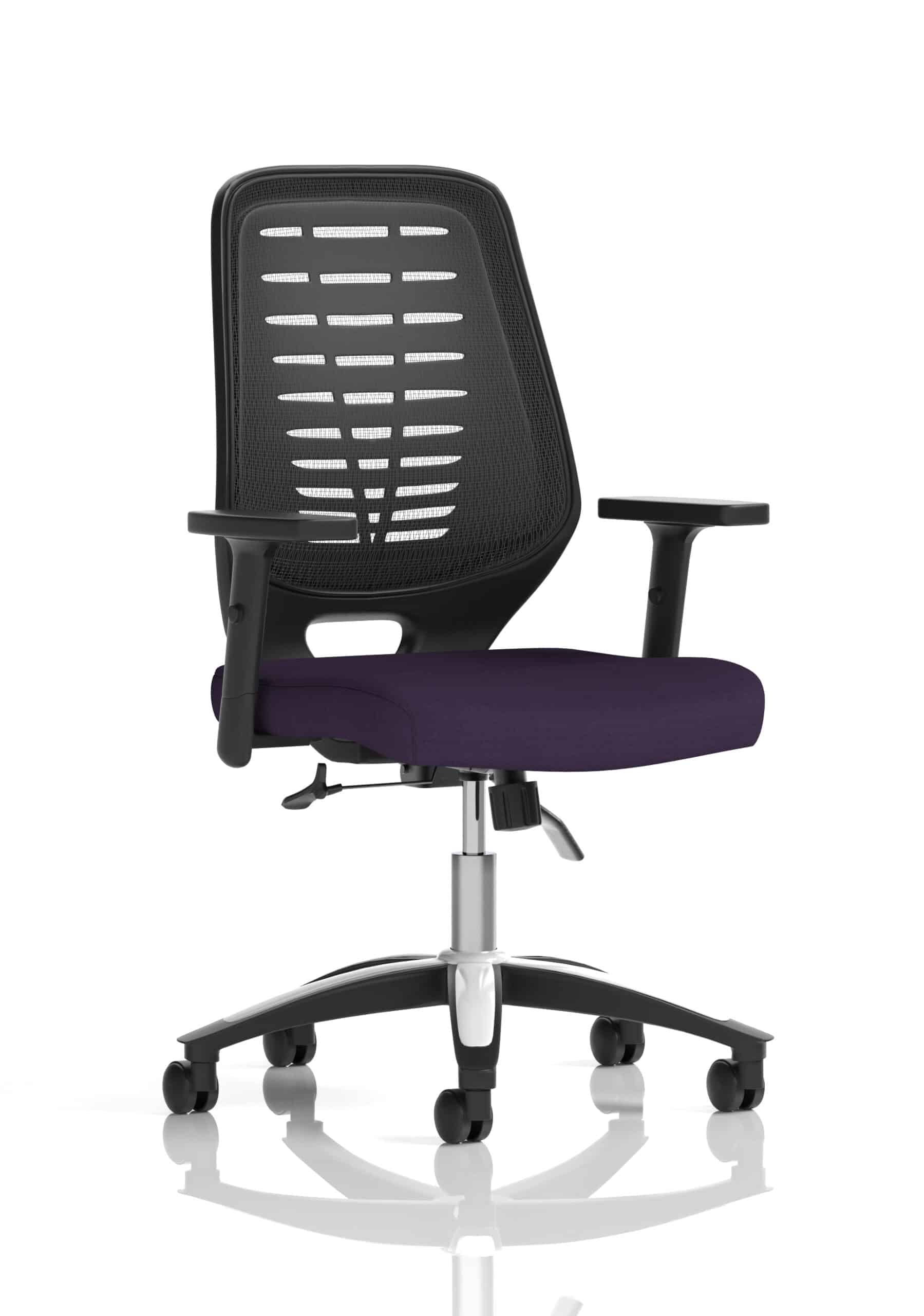 Relay Medium Mesh Back Task Operator Office Chair with Arms - Image 22
