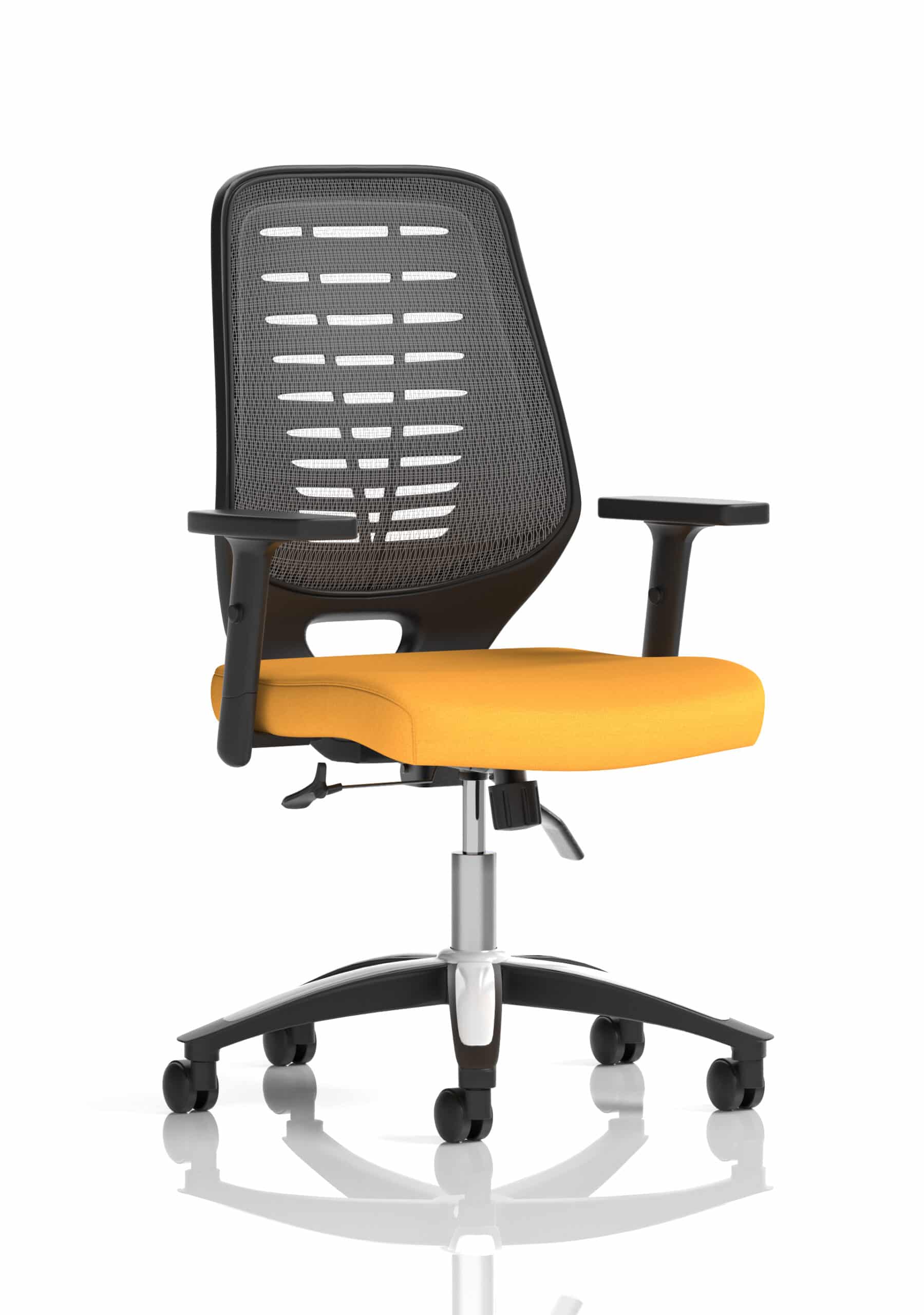 Relay Medium Mesh Back Task Operator Office Chair with Arms - Image 37