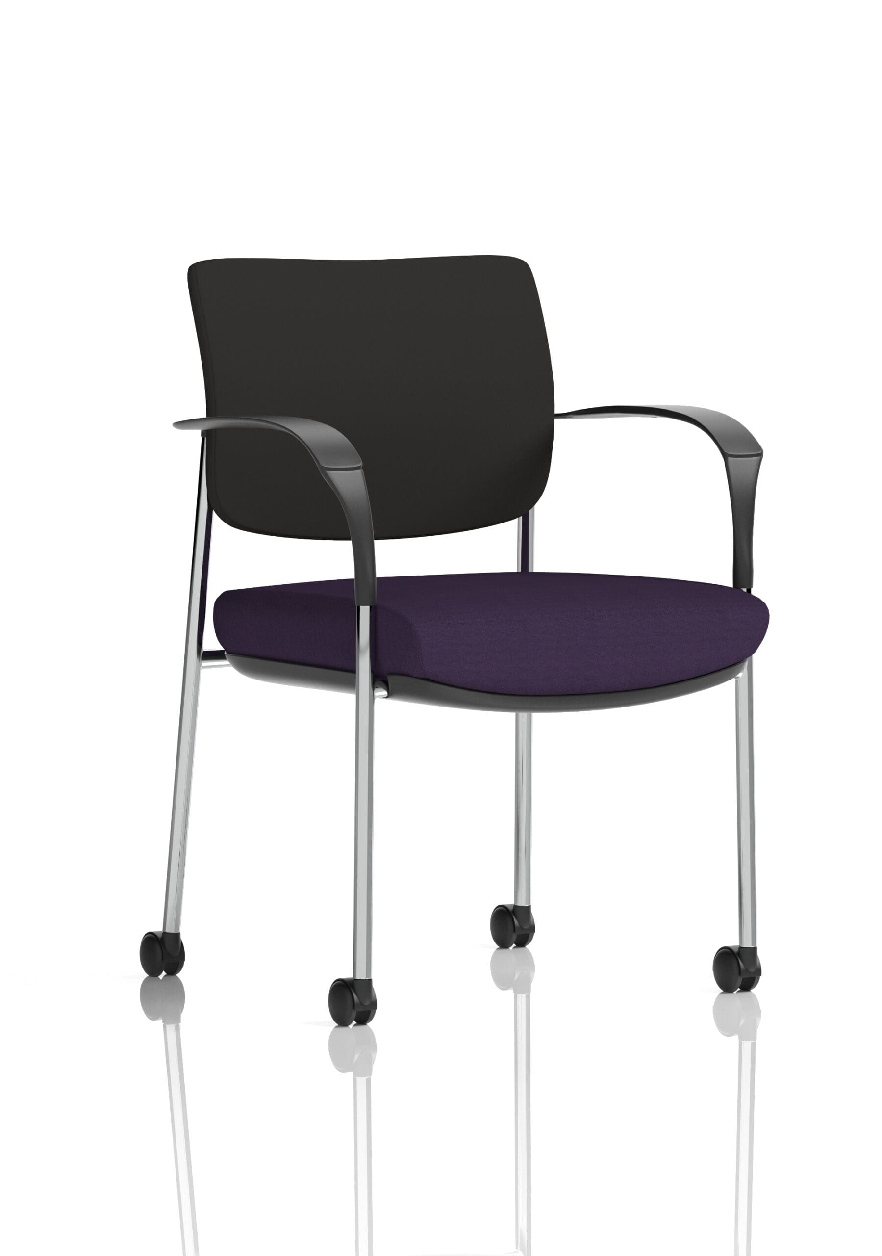 Brunswick Deluxe Medium Back Visitor Office Chair with Arms with Castors - Image 16