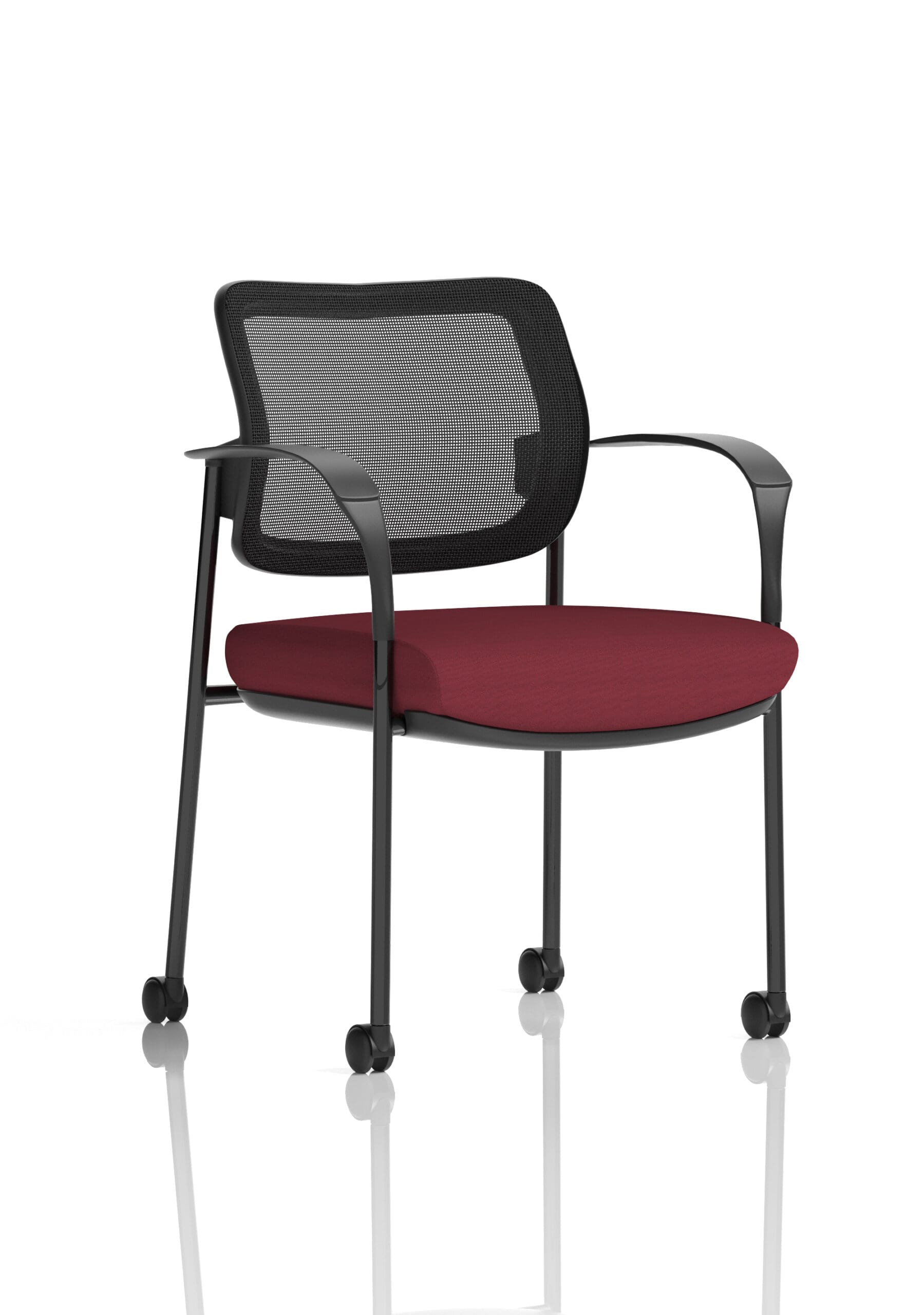 Brunswick Deluxe Medium Back Visitor Office Chair with Arms with Castors - Image 34