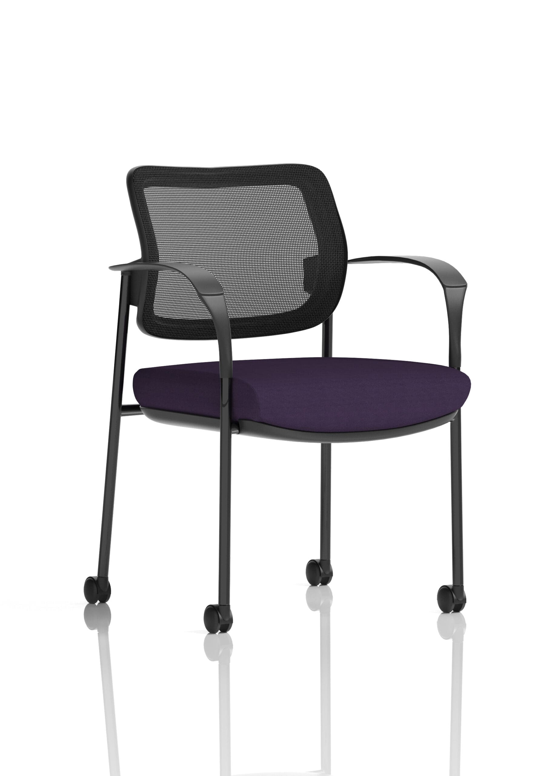 Brunswick Deluxe Medium Back Visitor Office Chair with Arms with Castors - Image 40