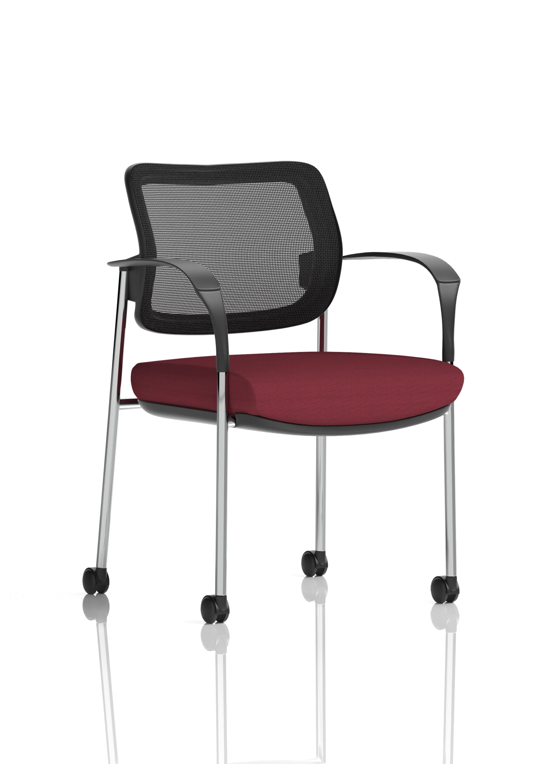 Brunswick Deluxe Medium Back Visitor Office Chair with Arms with Castors - Image 42