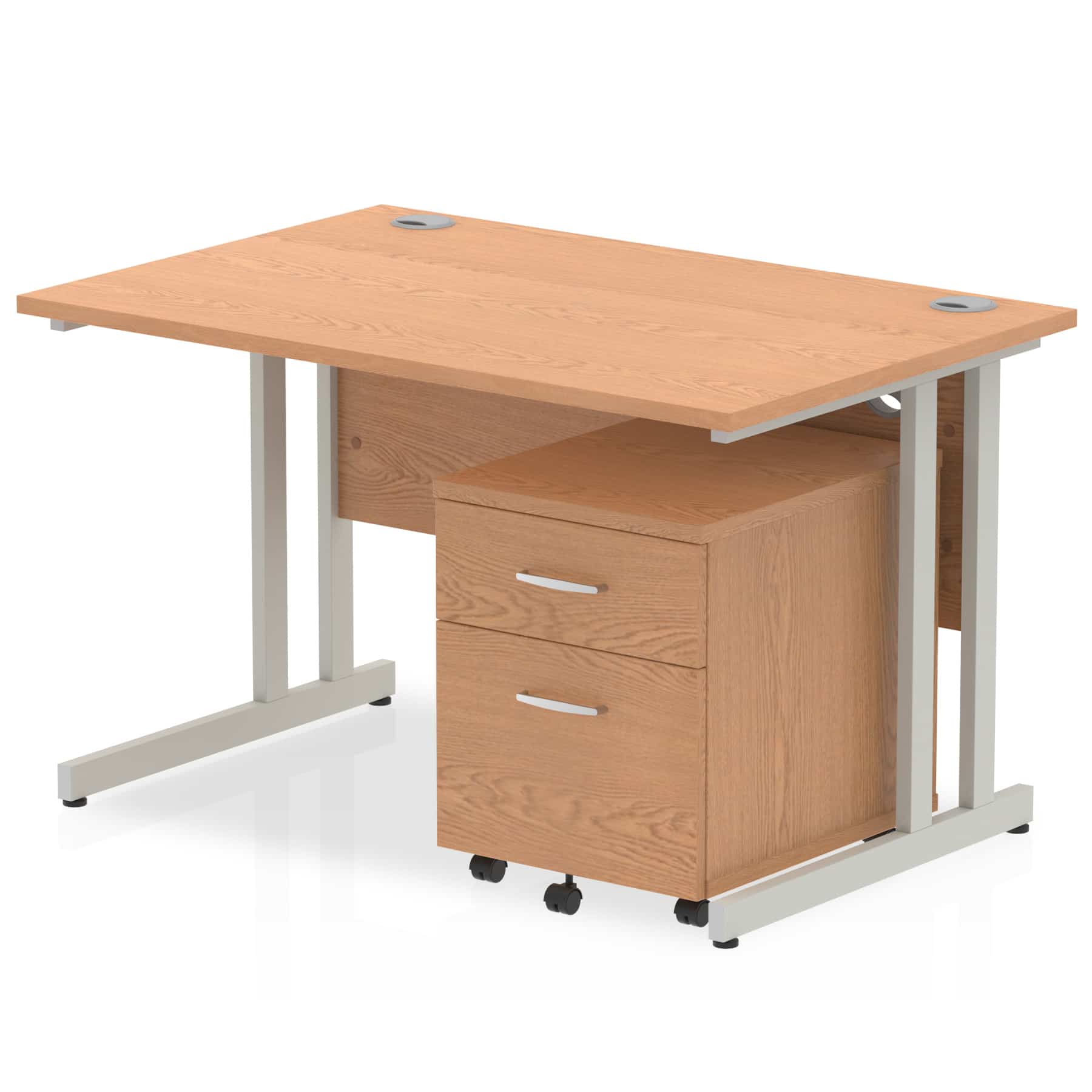 Impulse 1200mm Cantilever Straight Desk With Mobile Pedestal - Image 13