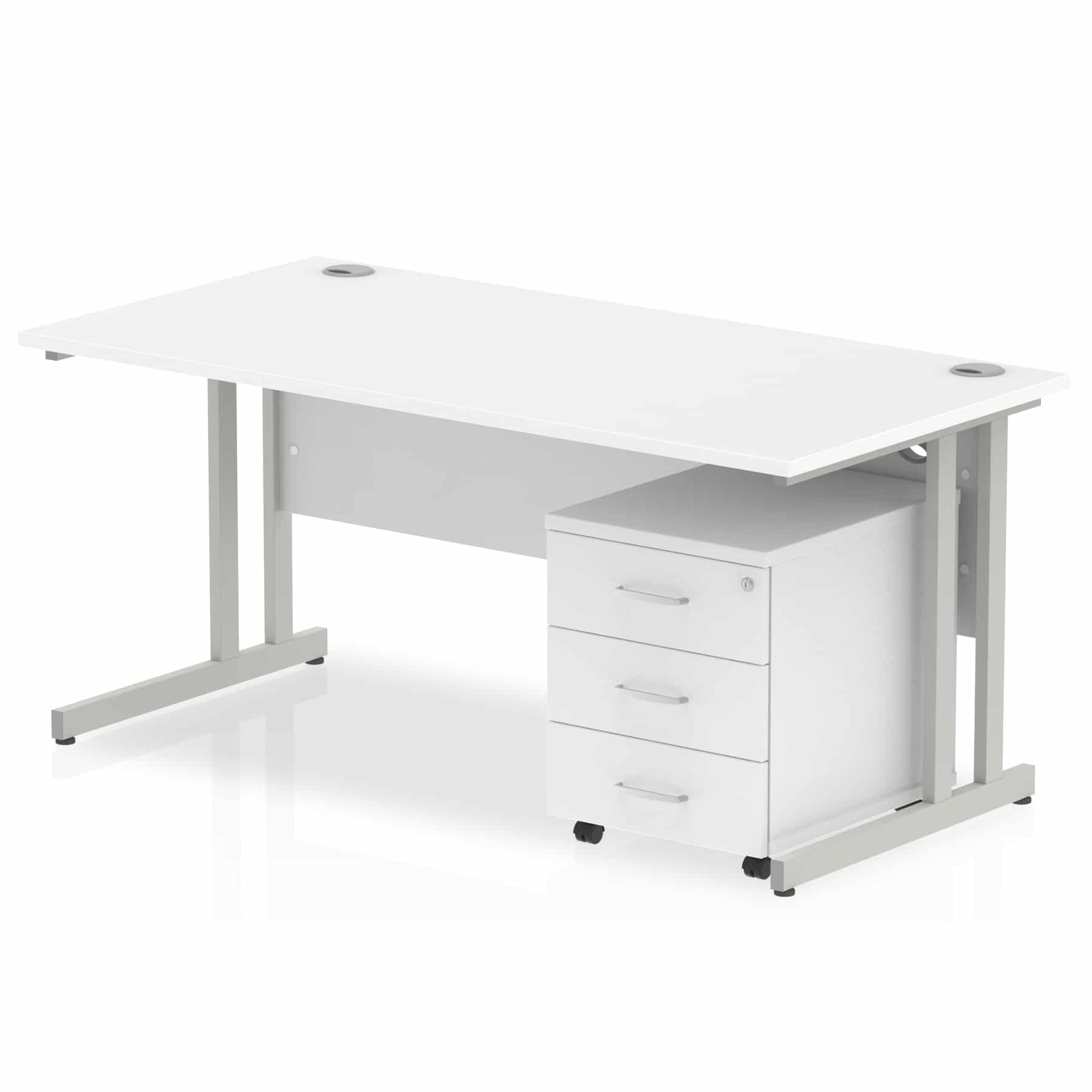 Impulse 1200mm Cantilever Straight Desk With Mobile Pedestal - Image 22