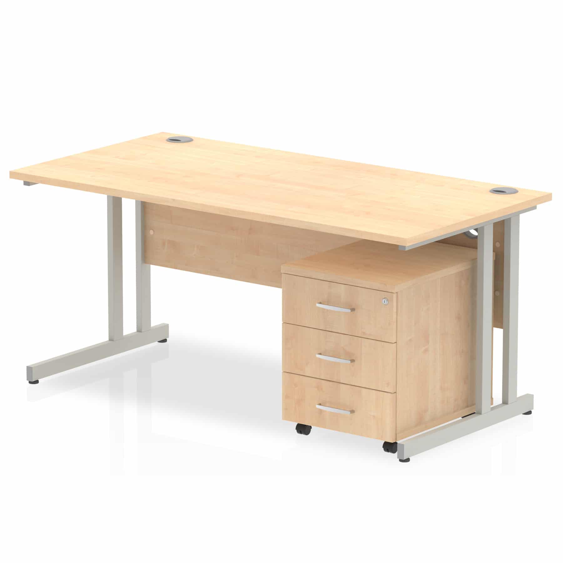 Impulse 1200mm Cantilever Straight Desk With Mobile Pedestal - Image 10