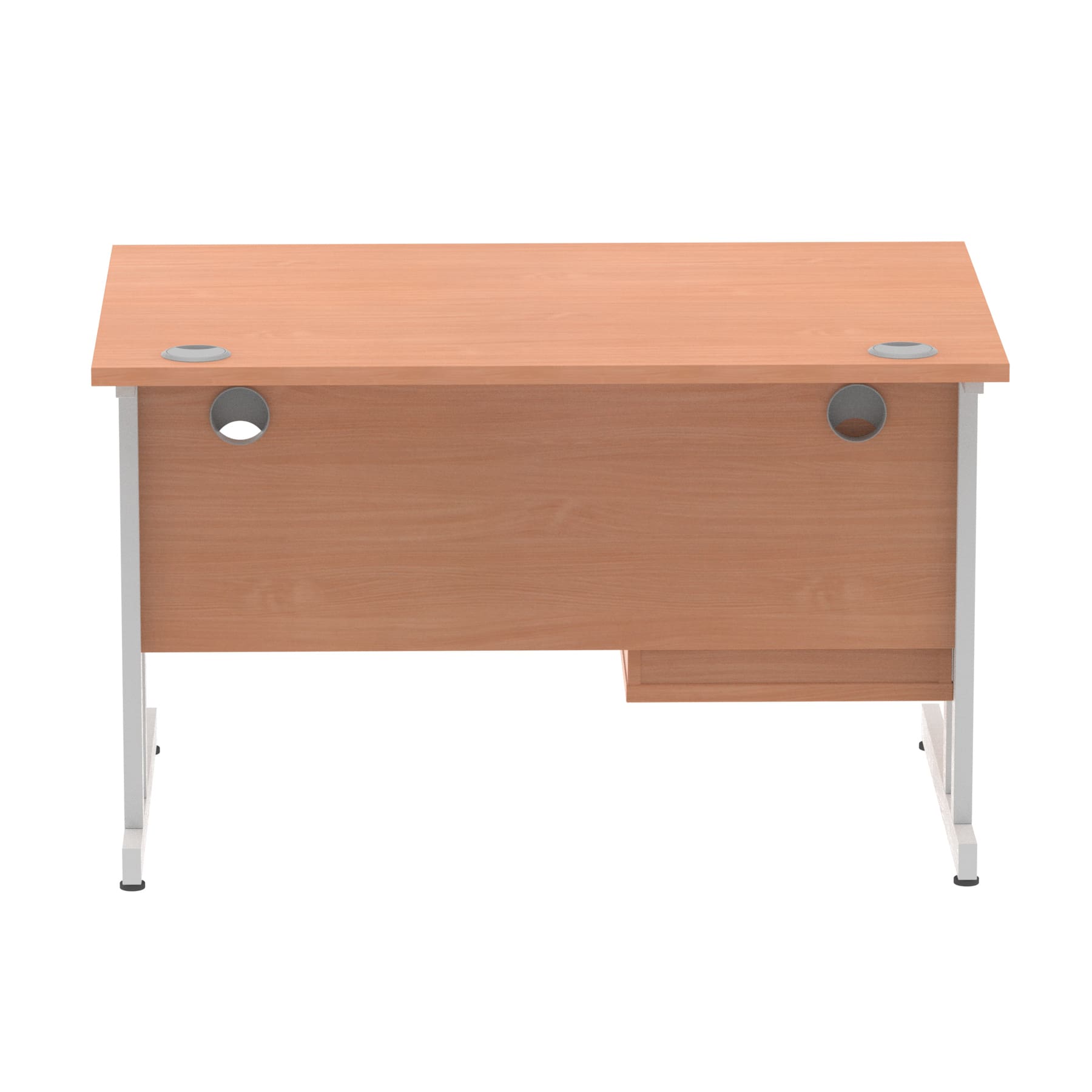 Impulse 1200mm Cantilever Straight Desk With Single Fixed Pedestal - Image 65