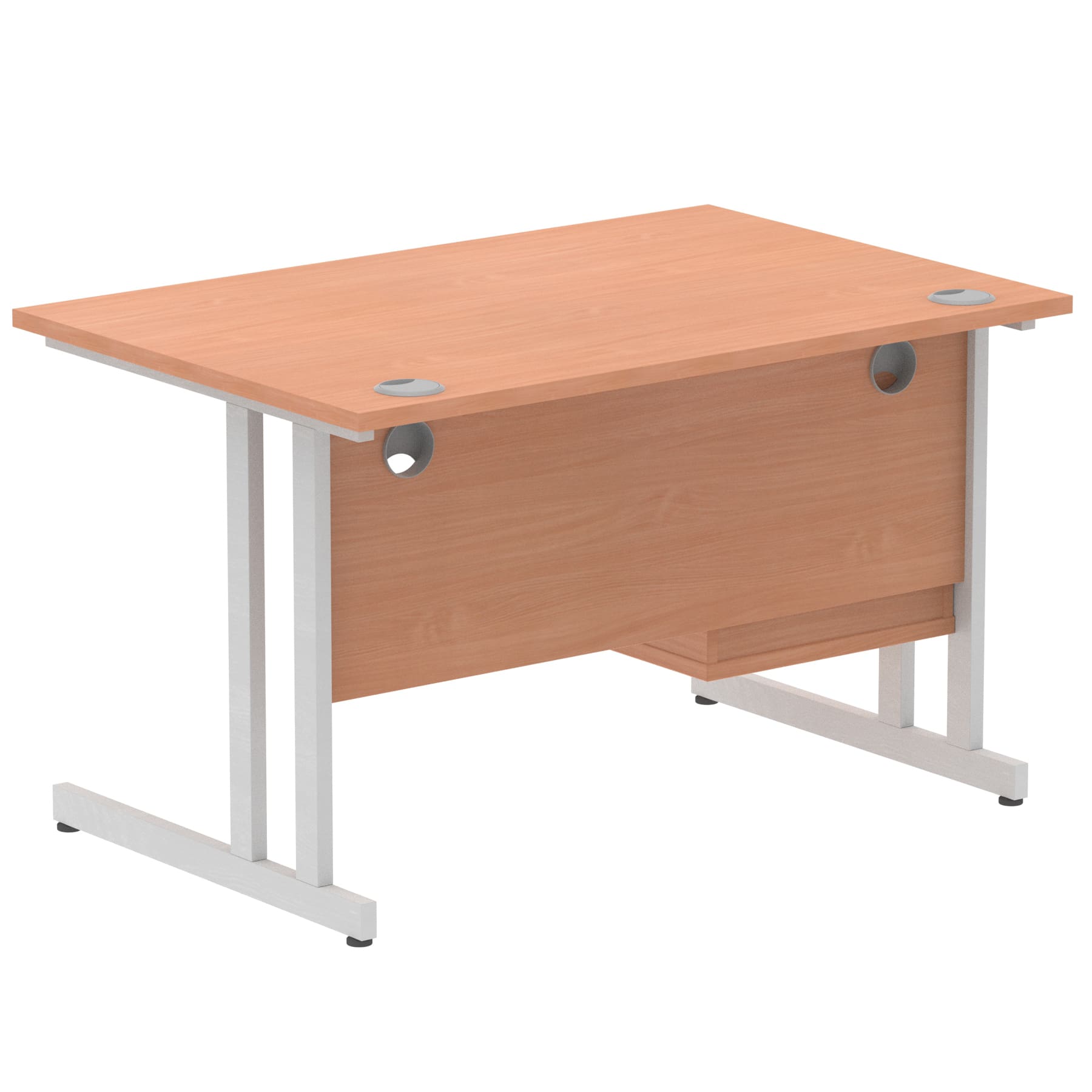 Impulse 1200mm Cantilever Straight Desk With Single Fixed Pedestal - Image 66
