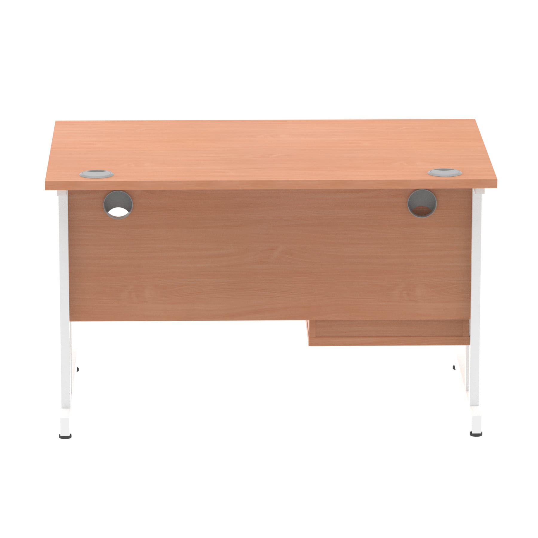 Impulse 1200mm Cantilever Straight Desk With Single Fixed Pedestal - Image 6
