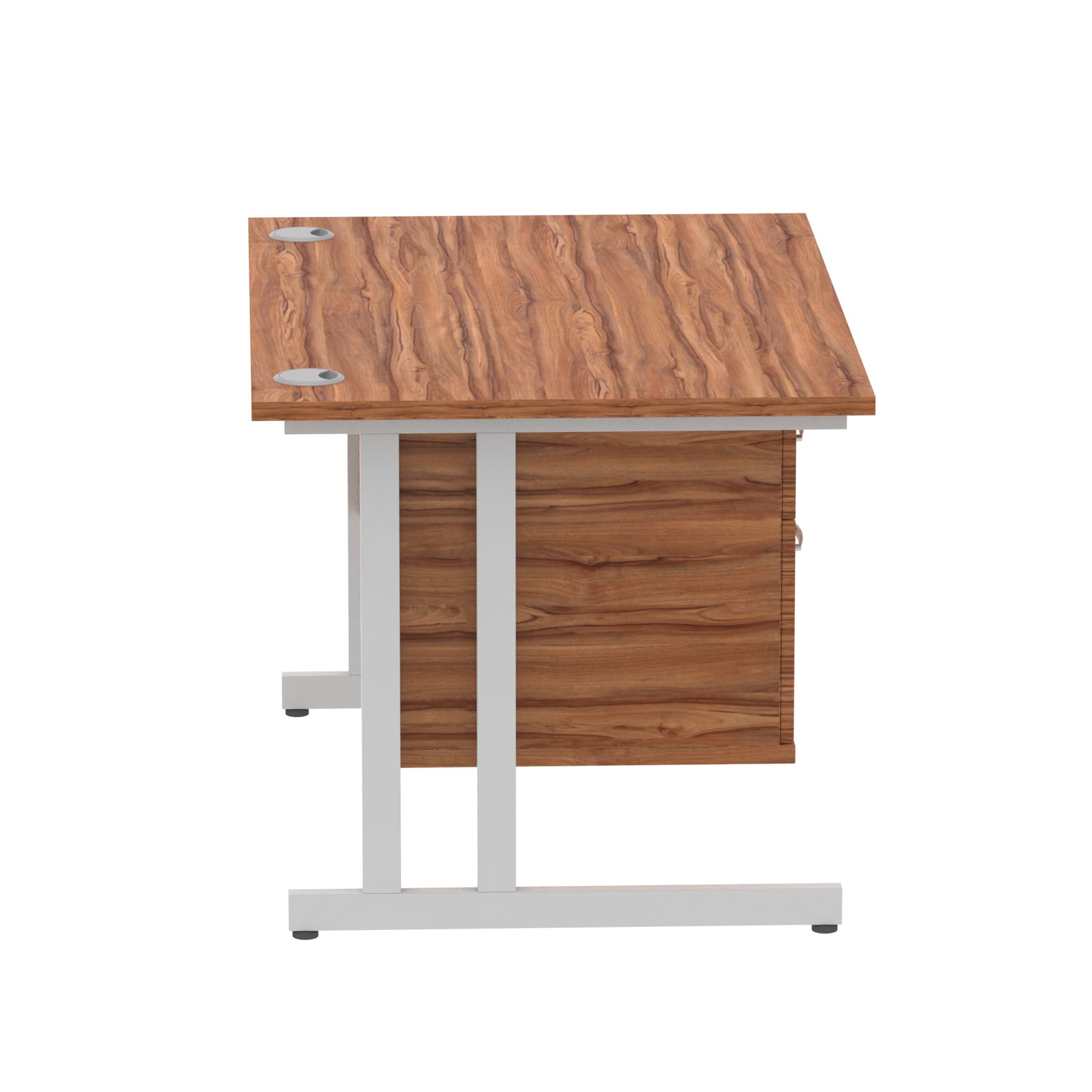 Impulse 1200mm Cantilever Straight Desk With Single Fixed Pedestal - Image 102