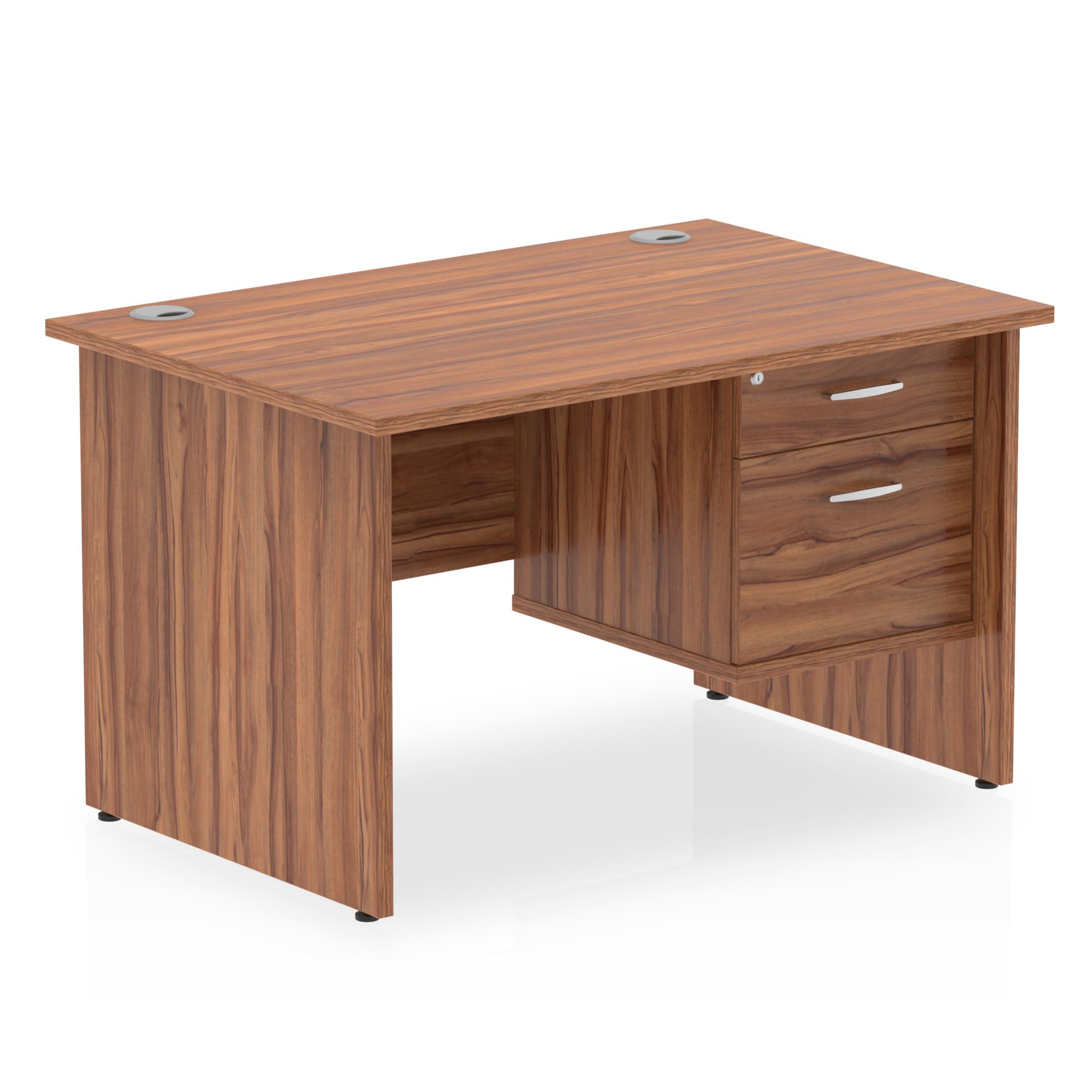 Impulse 1200mm Panel End Straight Desk With Single Fixed Pedestal - Image 22