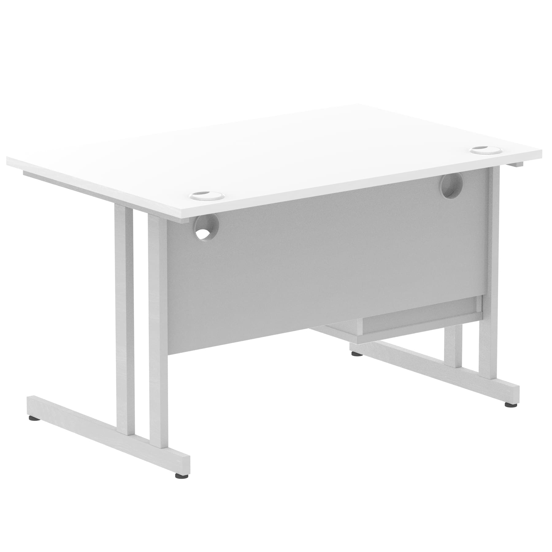 Impulse 1200mm Cantilever Straight Desk With Single Fixed Pedestal - Image 115