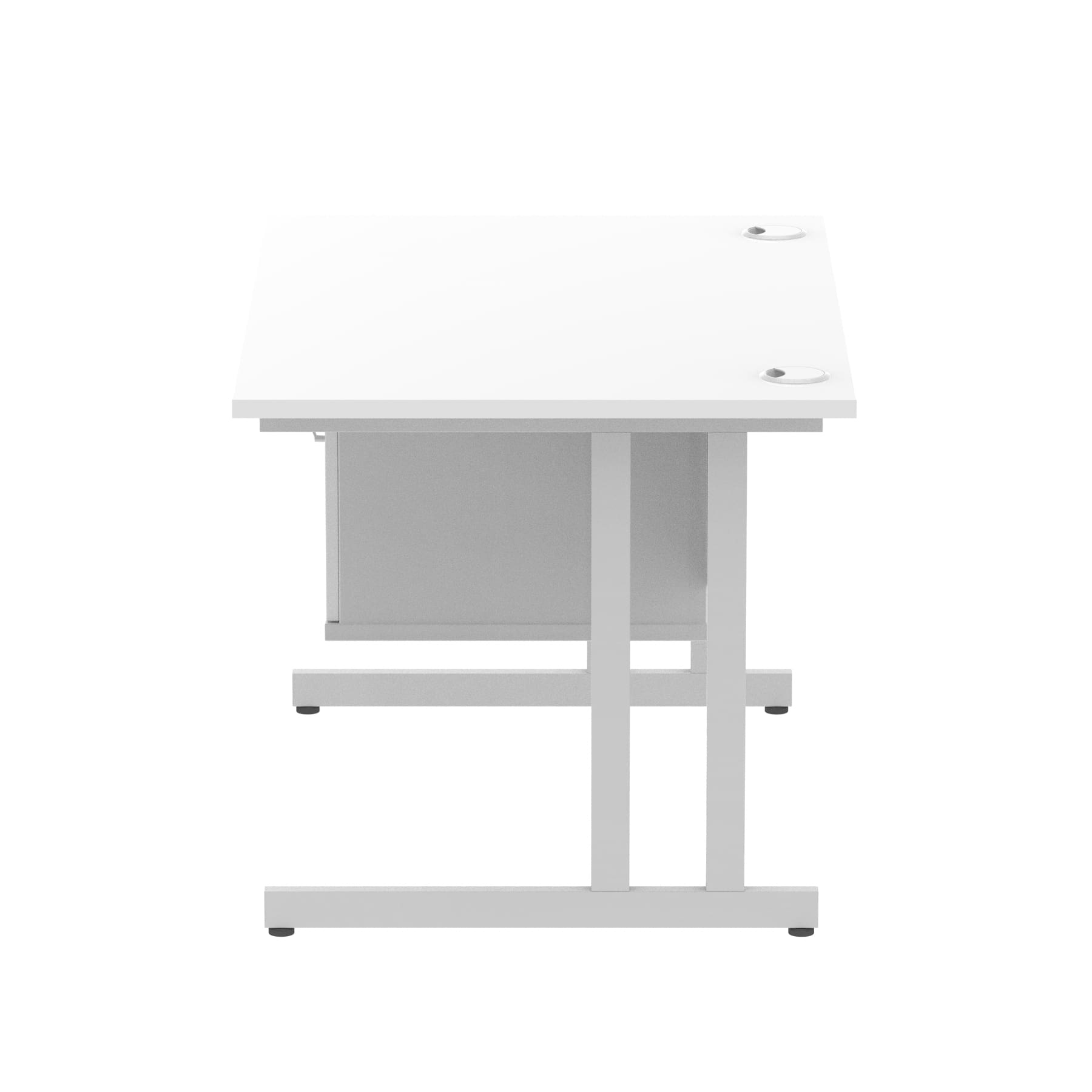 Impulse 1200mm Cantilever Straight Desk With Single Fixed Pedestal - Image 116