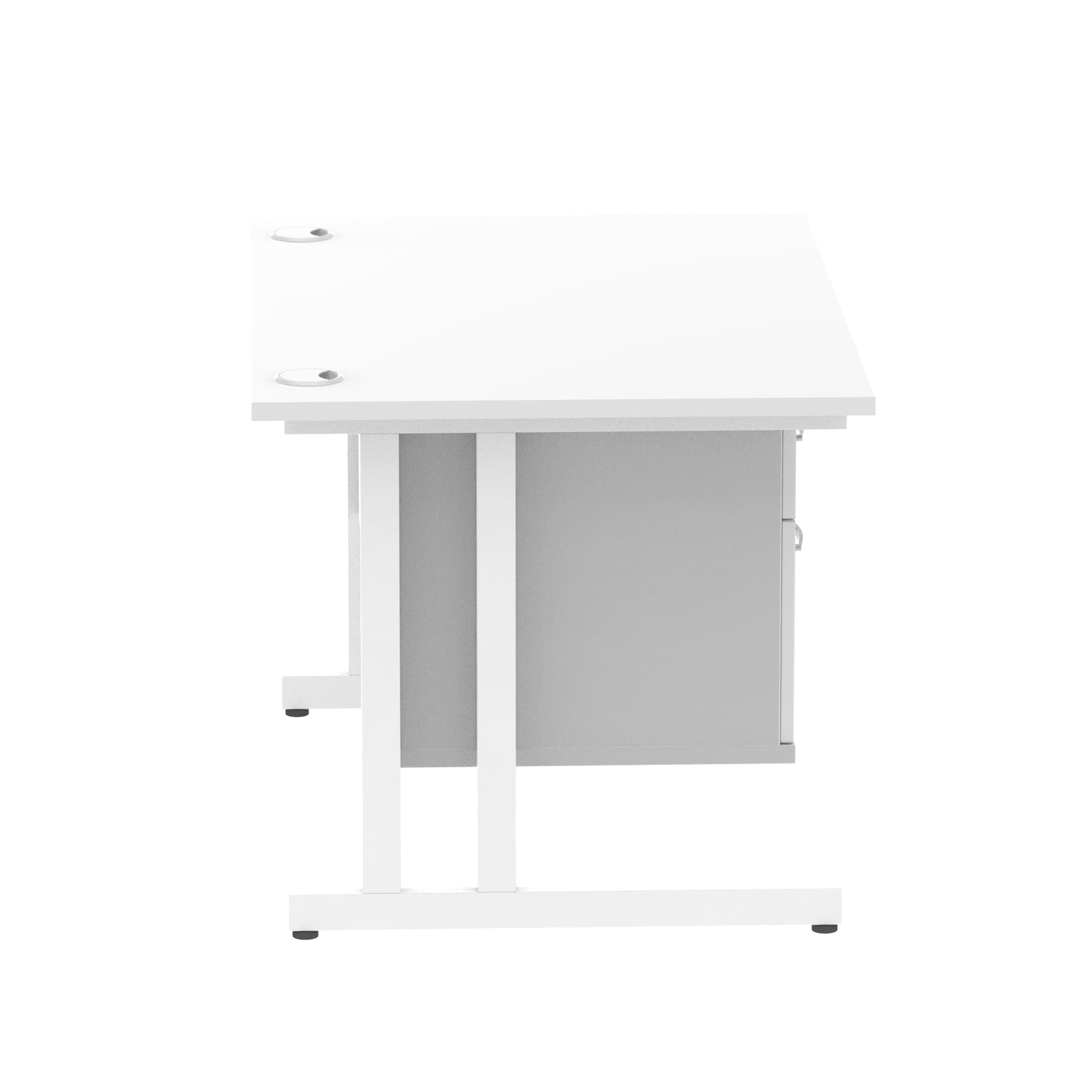 Impulse 1200mm Cantilever Straight Desk With Single Fixed Pedestal - Image 53