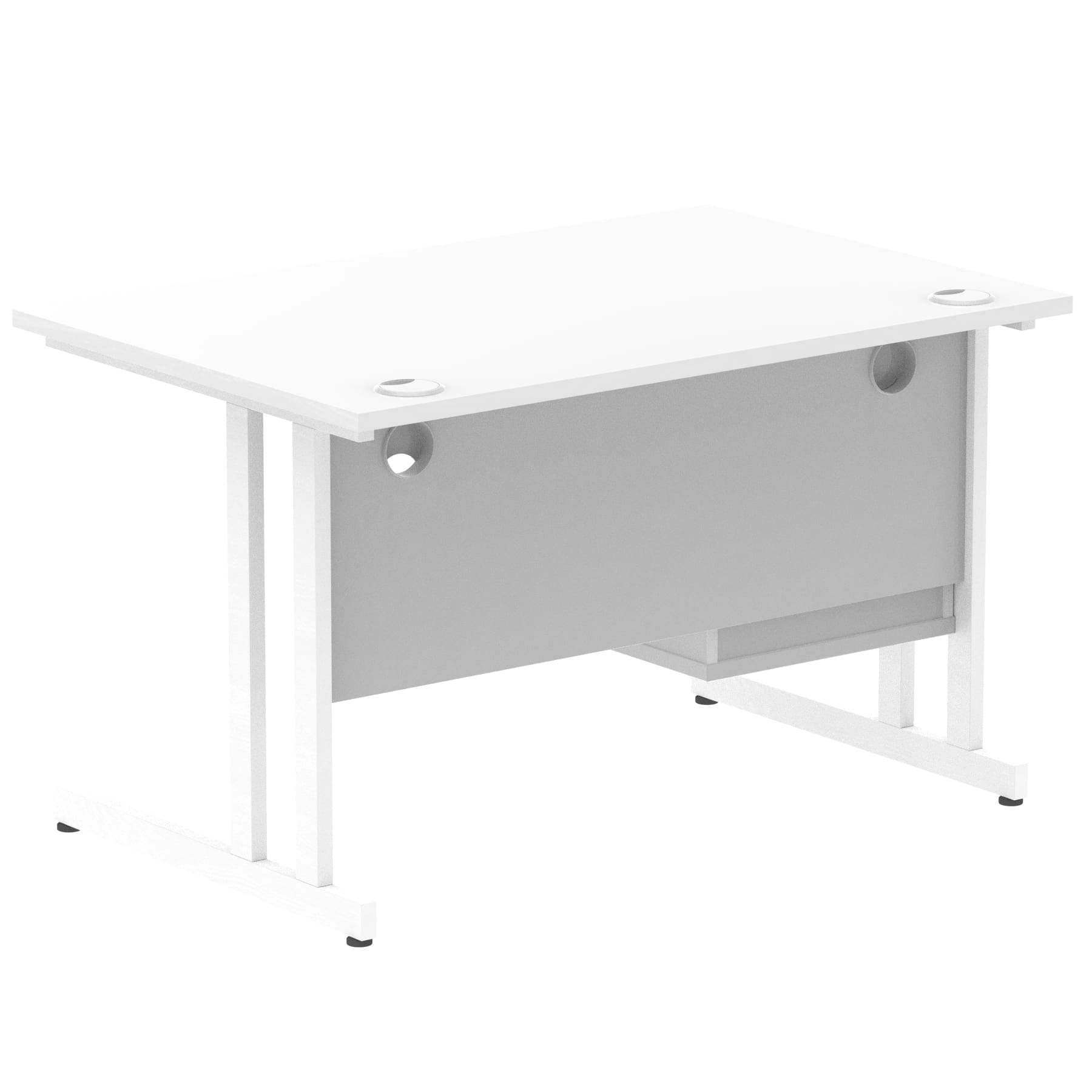 Impulse 1200mm Cantilever Straight Desk With Single Fixed Pedestal - Image 56