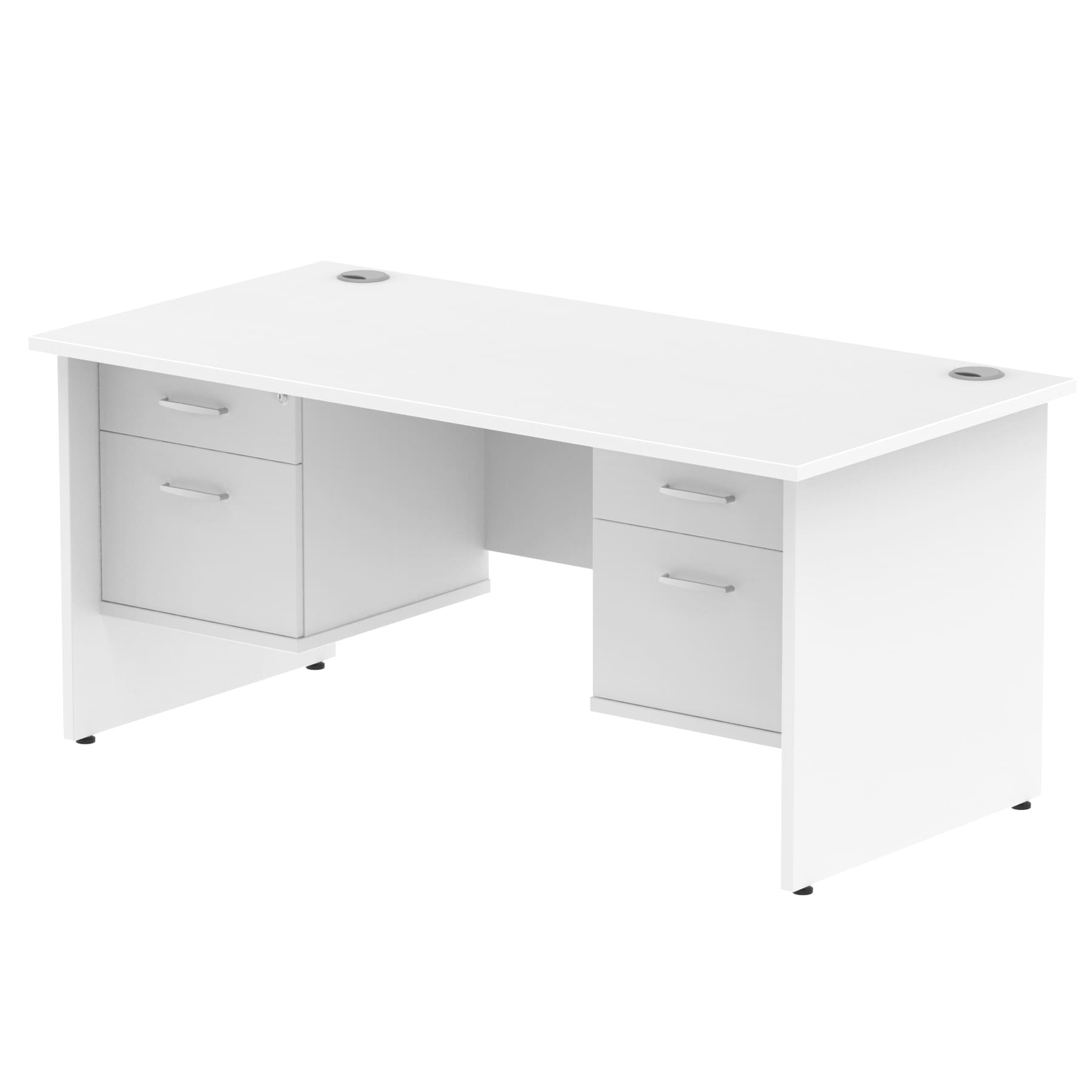 Impulse 1600mm Panel End Straight Desk With Two Fixed Pedestal - Image 31