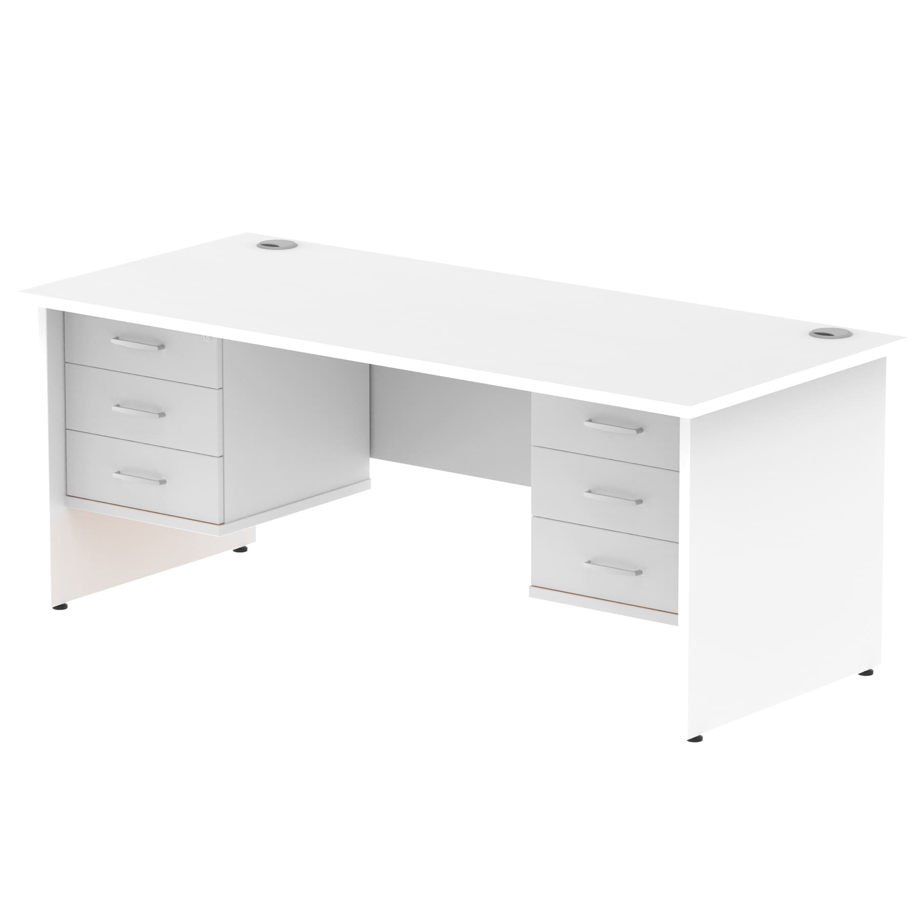 Impulse 1800mm Panel End Straight Desk With Two Fixed Pedestal - Image 33