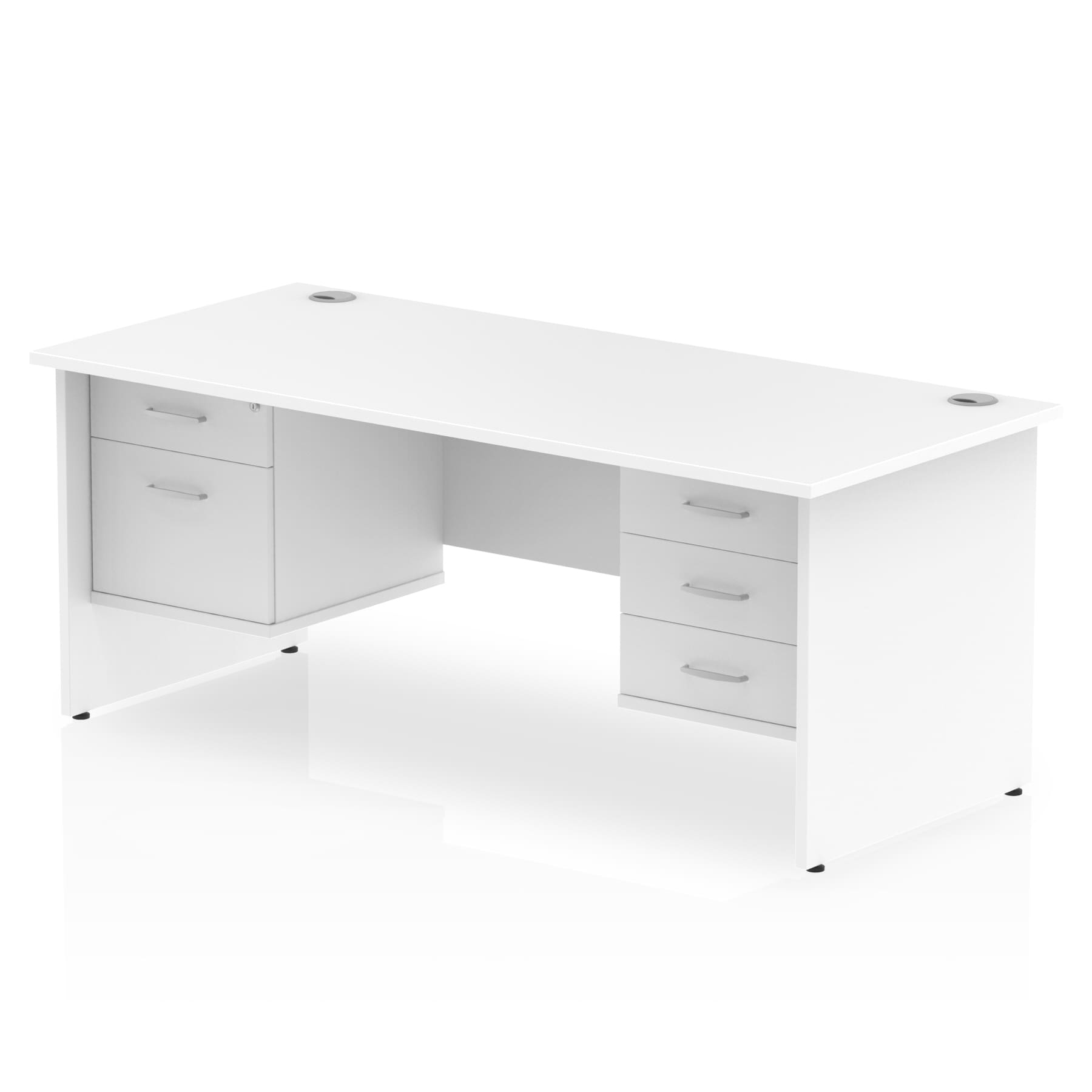 Impulse 1600mm Panel End Straight Desk With Two Fixed Pedestal - Image 33