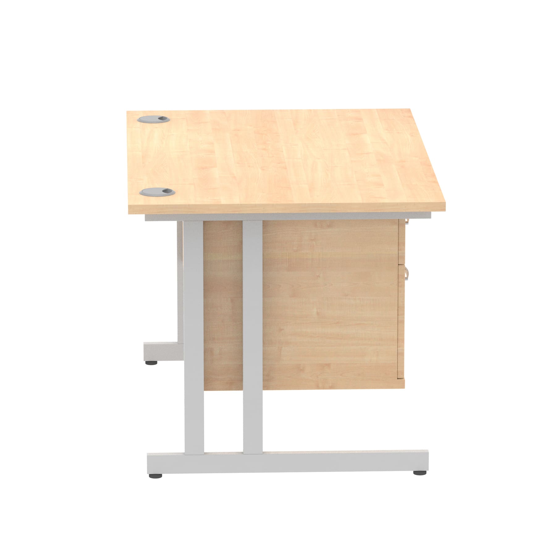 Impulse 1200mm Cantilever Straight Desk With Single Fixed Pedestal - Image 82