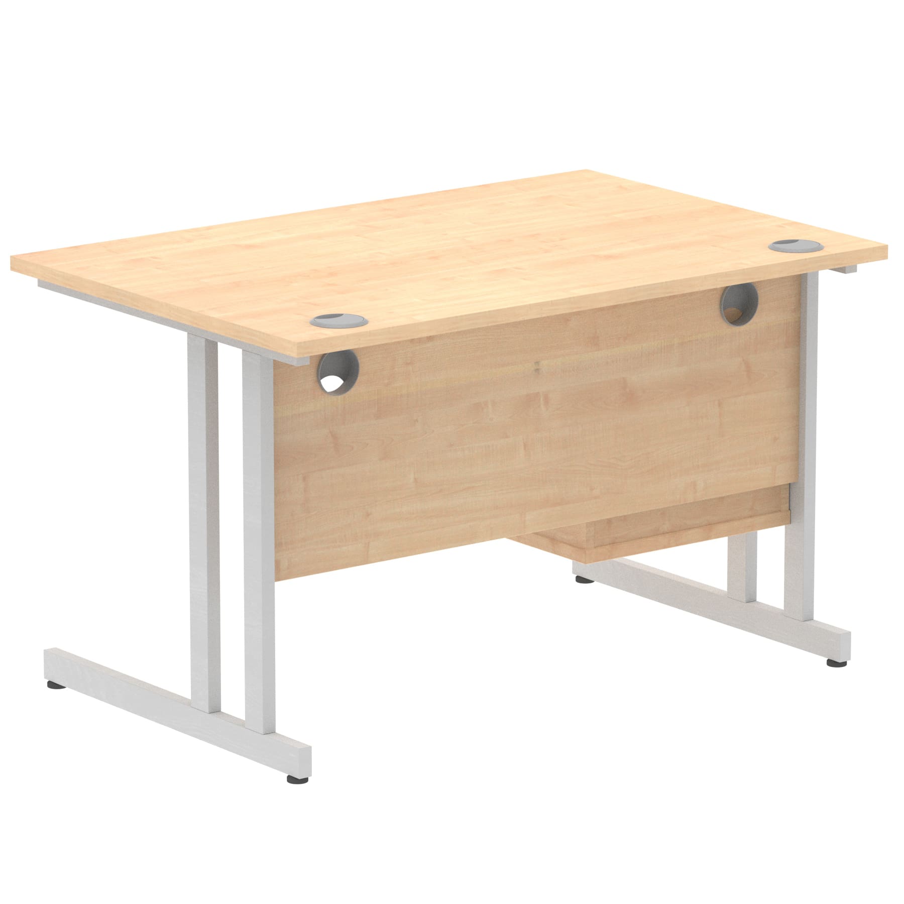 Impulse 1200mm Cantilever Straight Desk With Single Fixed Pedestal - Image 85