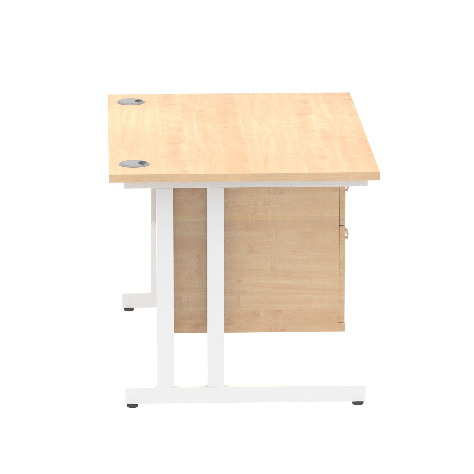 Impulse 1200mm Cantilever Straight Desk With Single Fixed Pedestal - Image 23