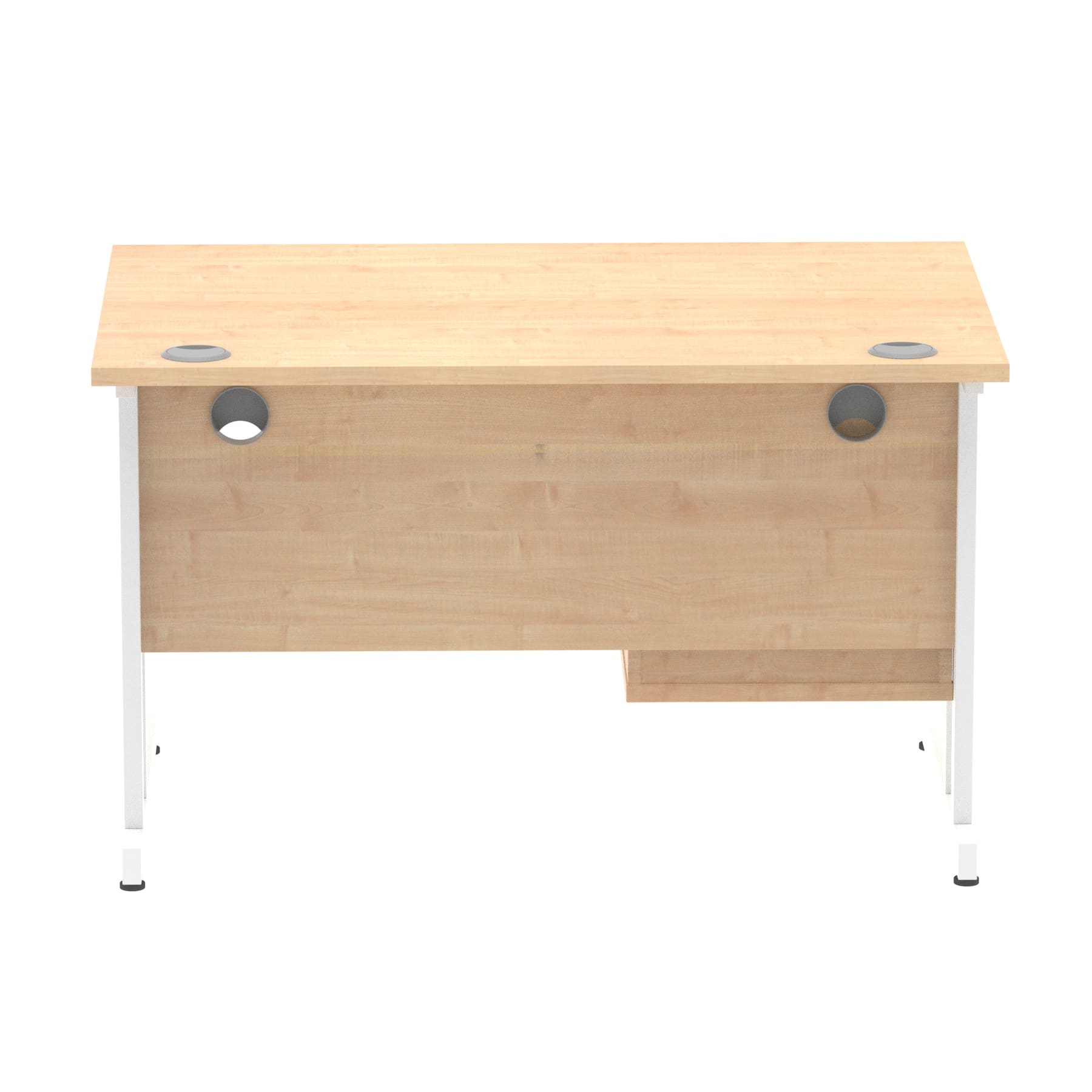 Impulse 1200mm Cantilever Straight Desk With Single Fixed Pedestal - Image 25