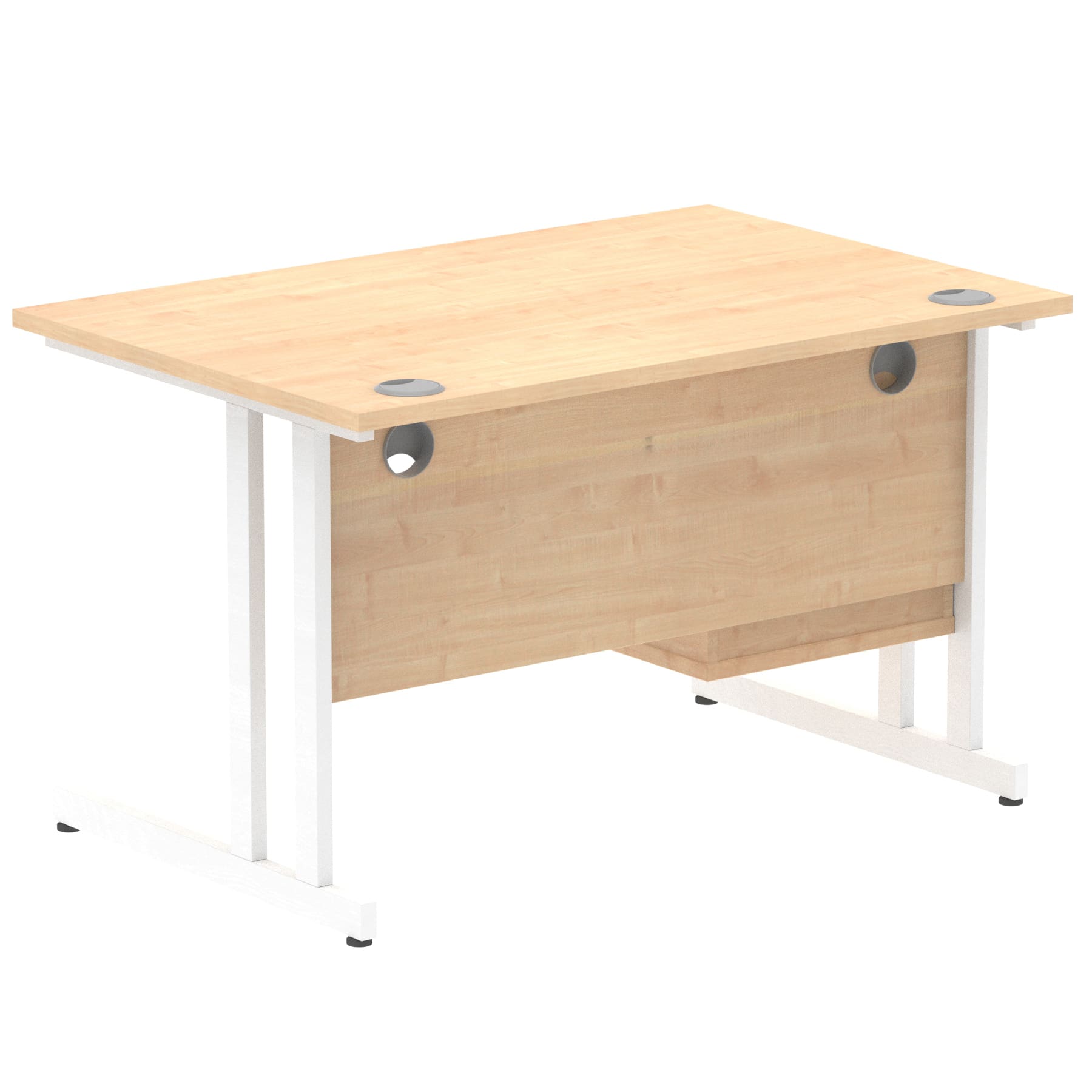 Impulse 1200mm Cantilever Straight Desk With Single Fixed Pedestal - Image 26