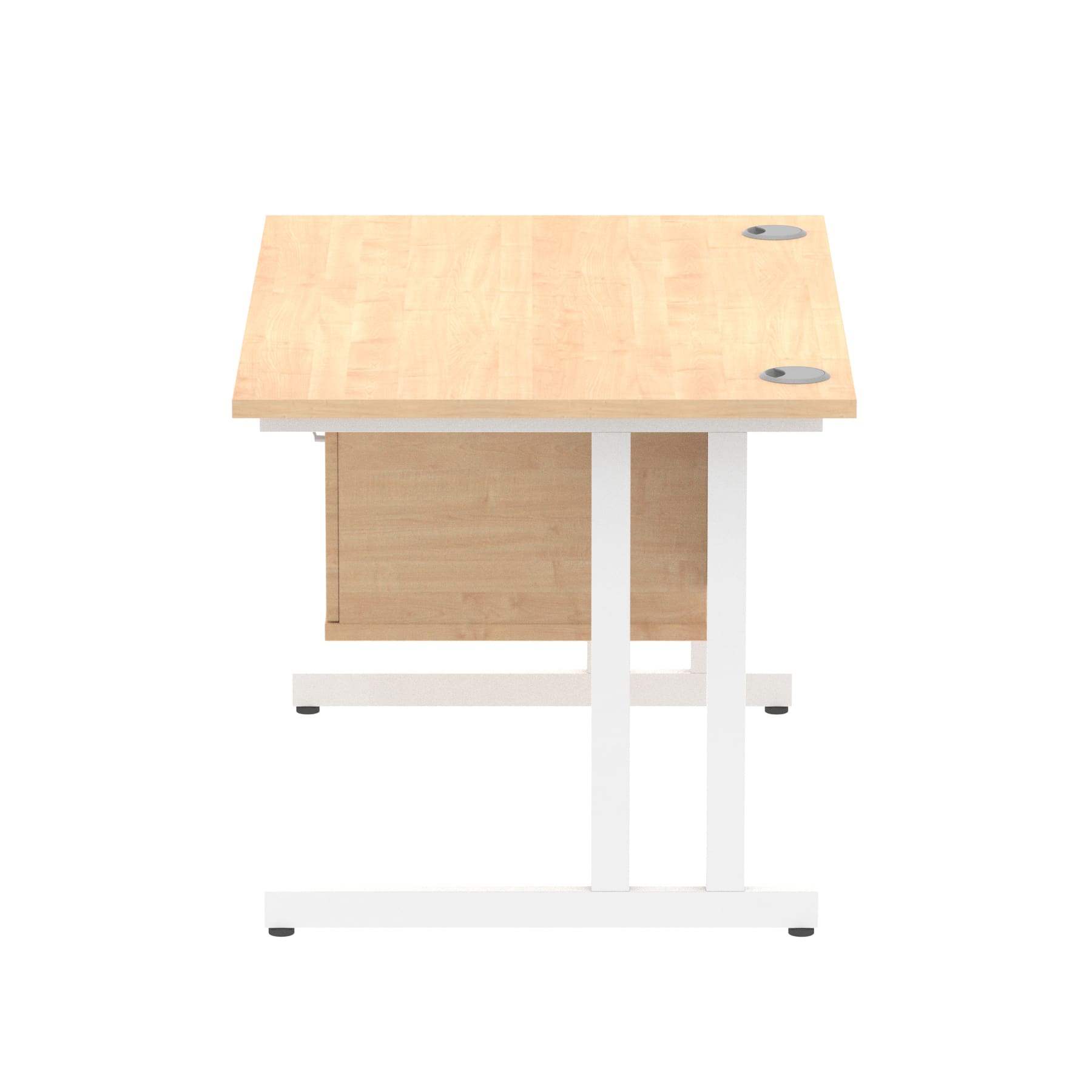 Impulse 1200mm Cantilever Straight Desk With Single Fixed Pedestal - Image 27