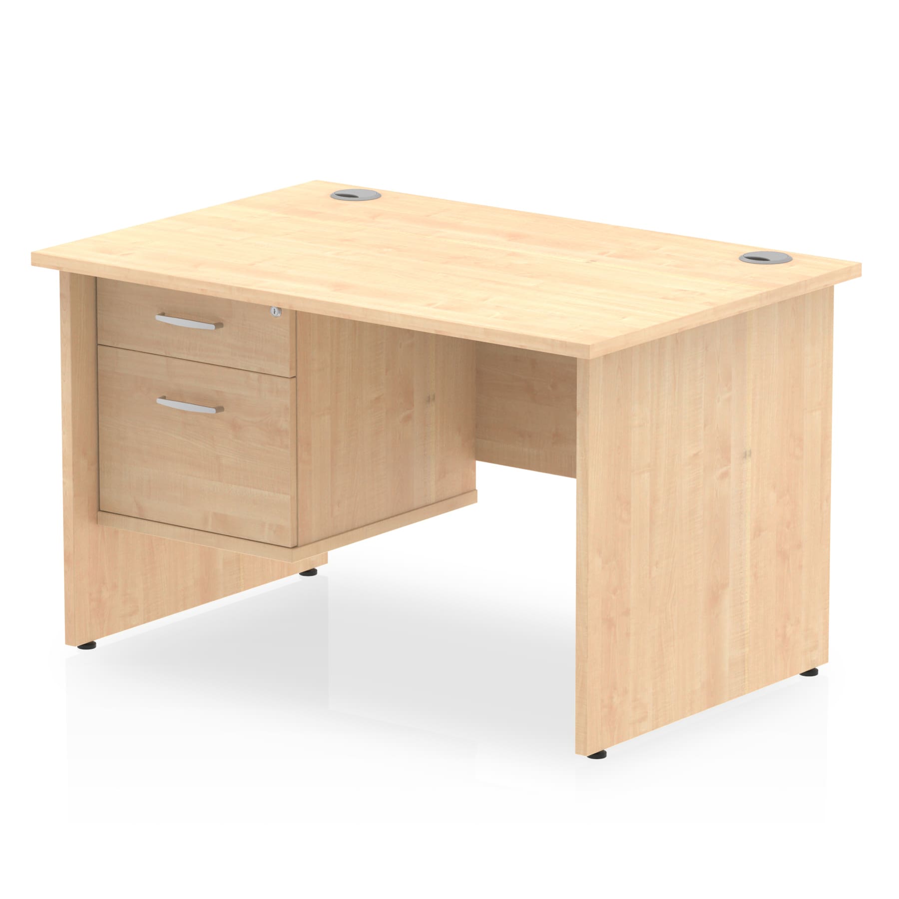 Impulse 1200mm Panel End Straight Desk With Single Fixed Pedestal - Image 11